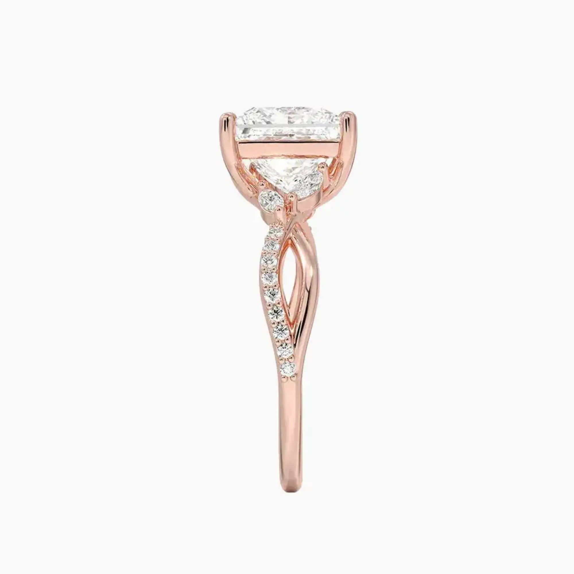 OBSER243 - Amara Adorned Princess engagement ring setting view 6