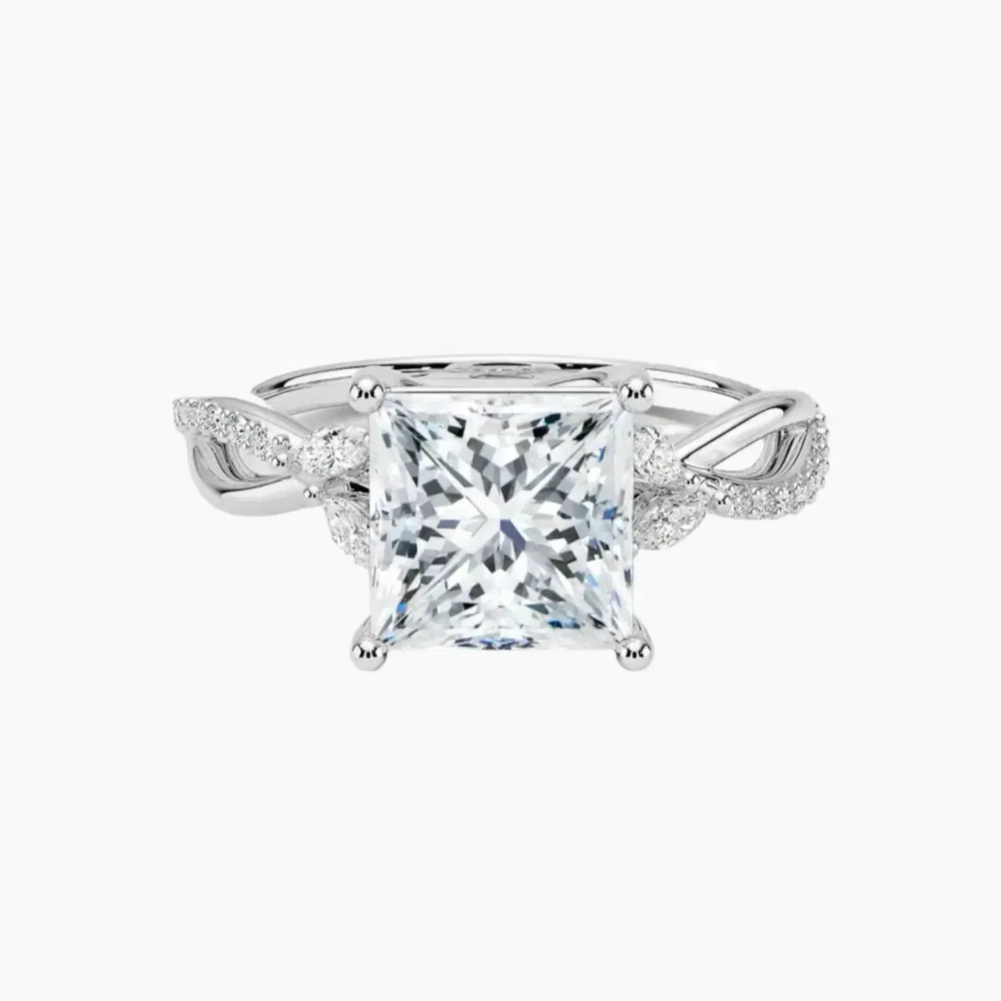 OBSER243 - Amara Adorned Princess engagement ring setting view 1