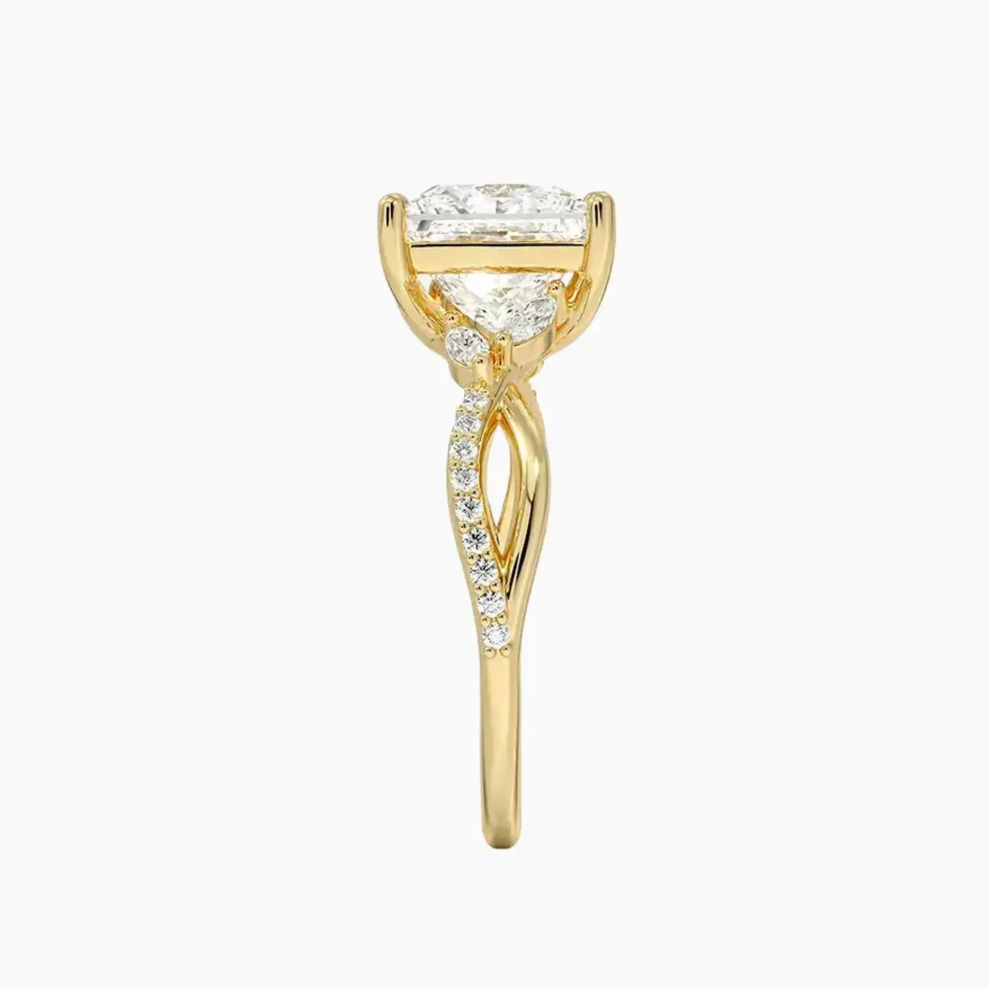 OBSER243 - Amara Adorned Princess engagement ring setting view 9