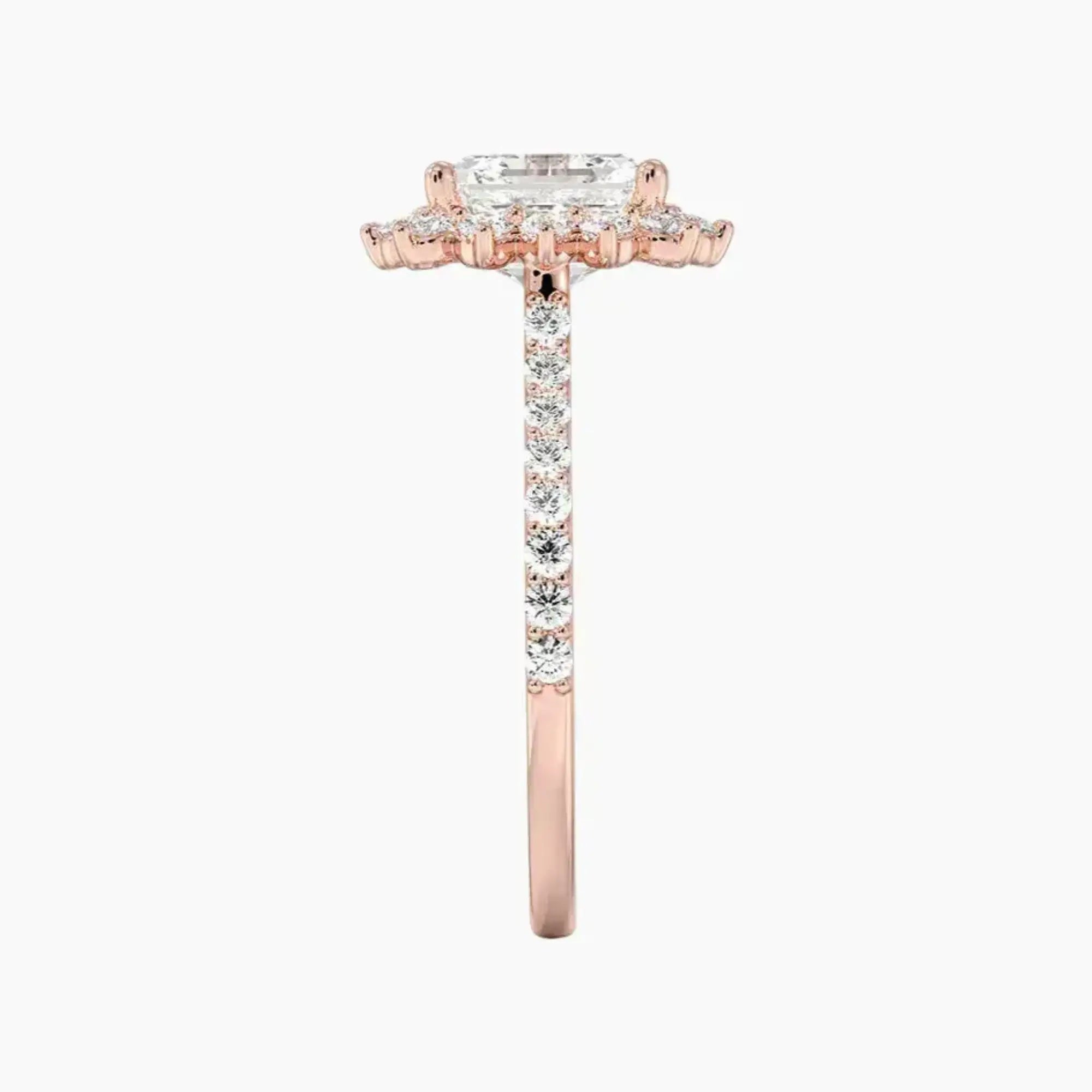 OBSER451 - Soraya Pave Halo Asscher engagement ring setting view 6