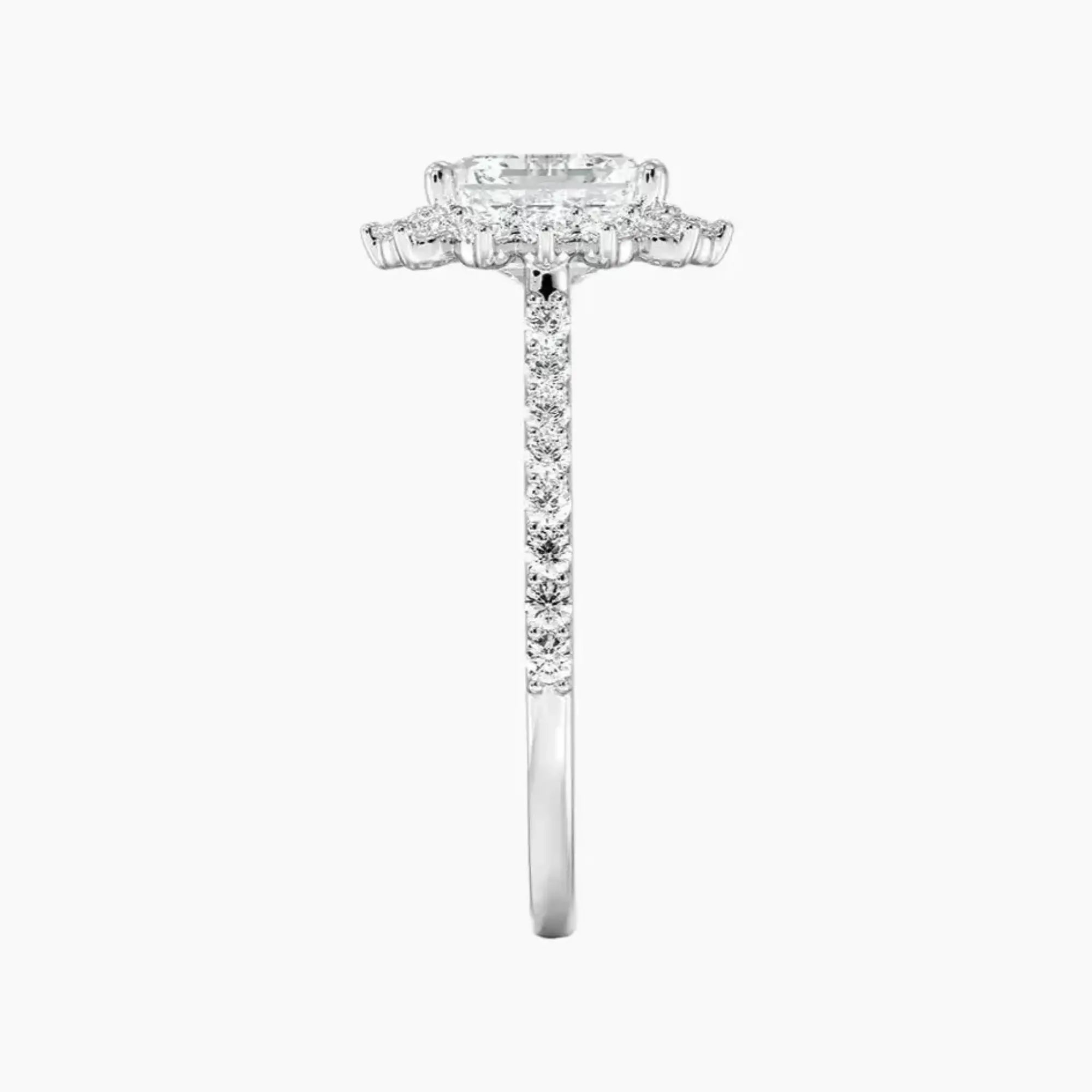 OBSER451 - Soraya Pave Halo Asscher engagement ring setting view 3