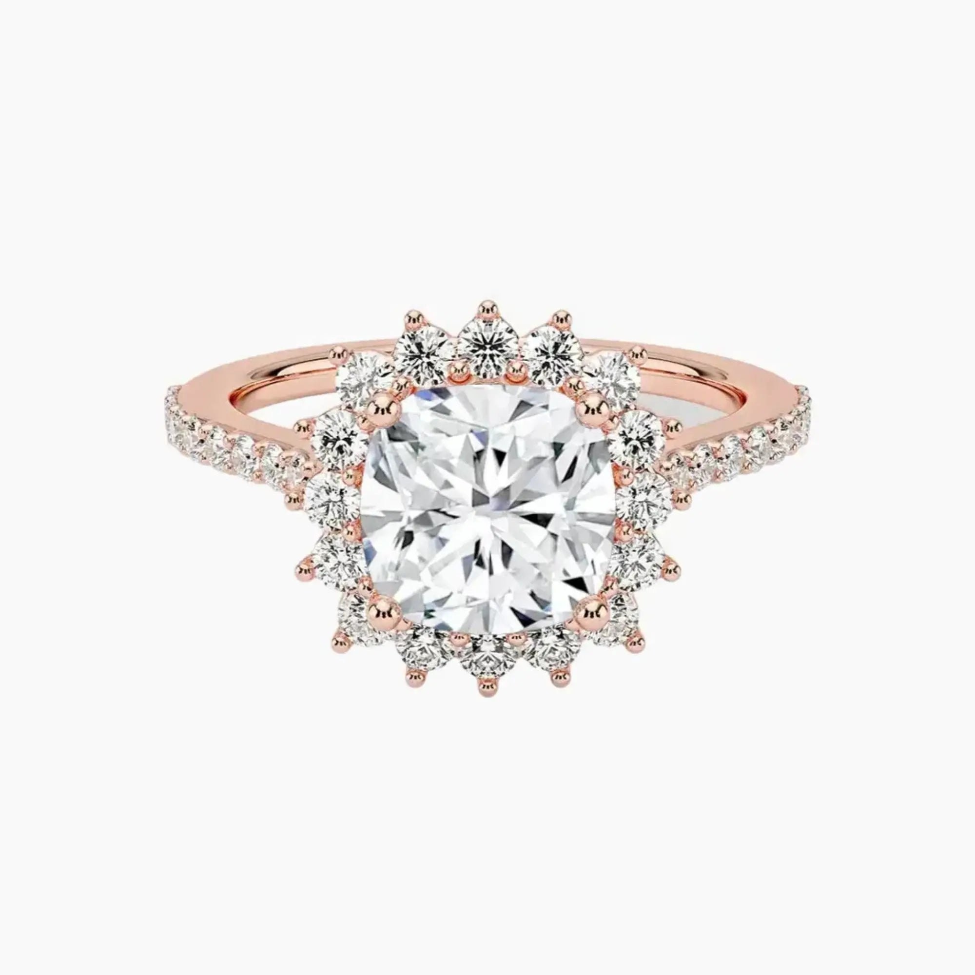 OBSER455 - Soraya Pave Halo Cushion engagement ring setting view 4