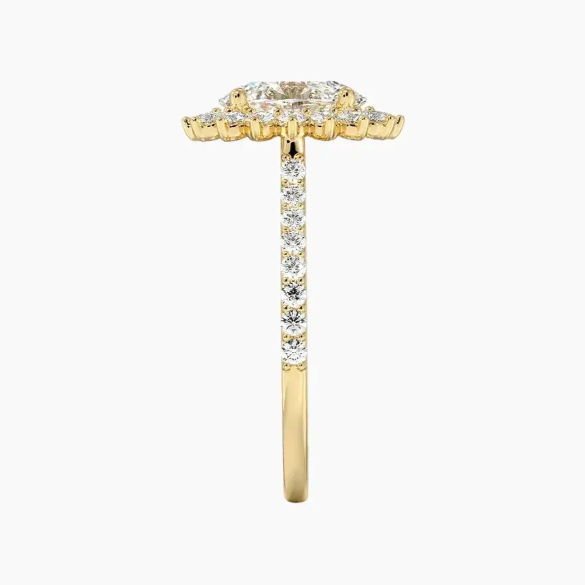 OBSER456 - Soraya Pave Halo Oval engagement ring setting view 9