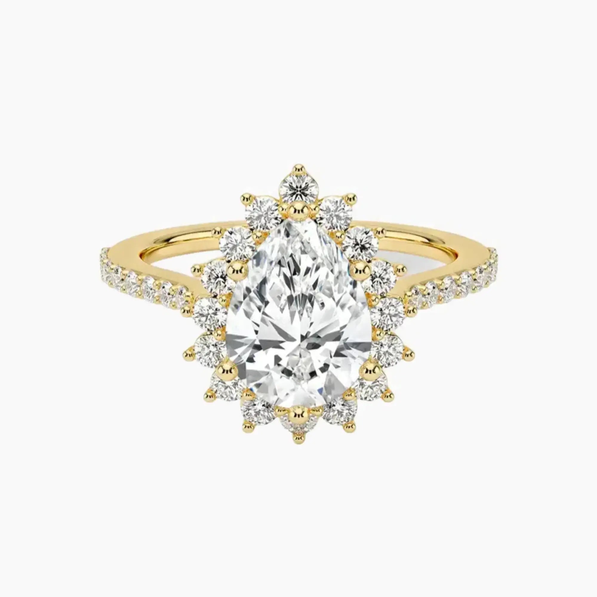 OBSER454 - Soraya Pave Halo Pear engagement ring setting view 7