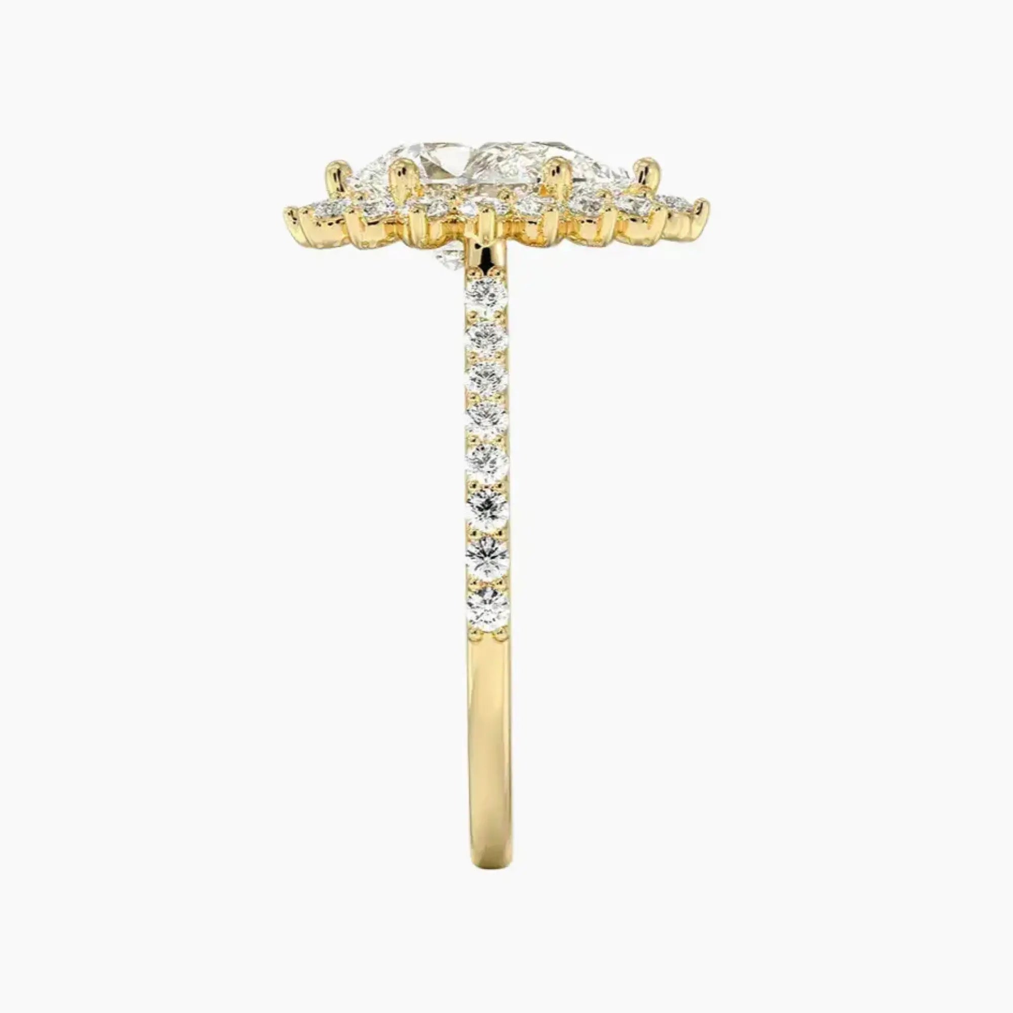 OBSER454 - Soraya Pave Halo Pear engagement ring setting view 9