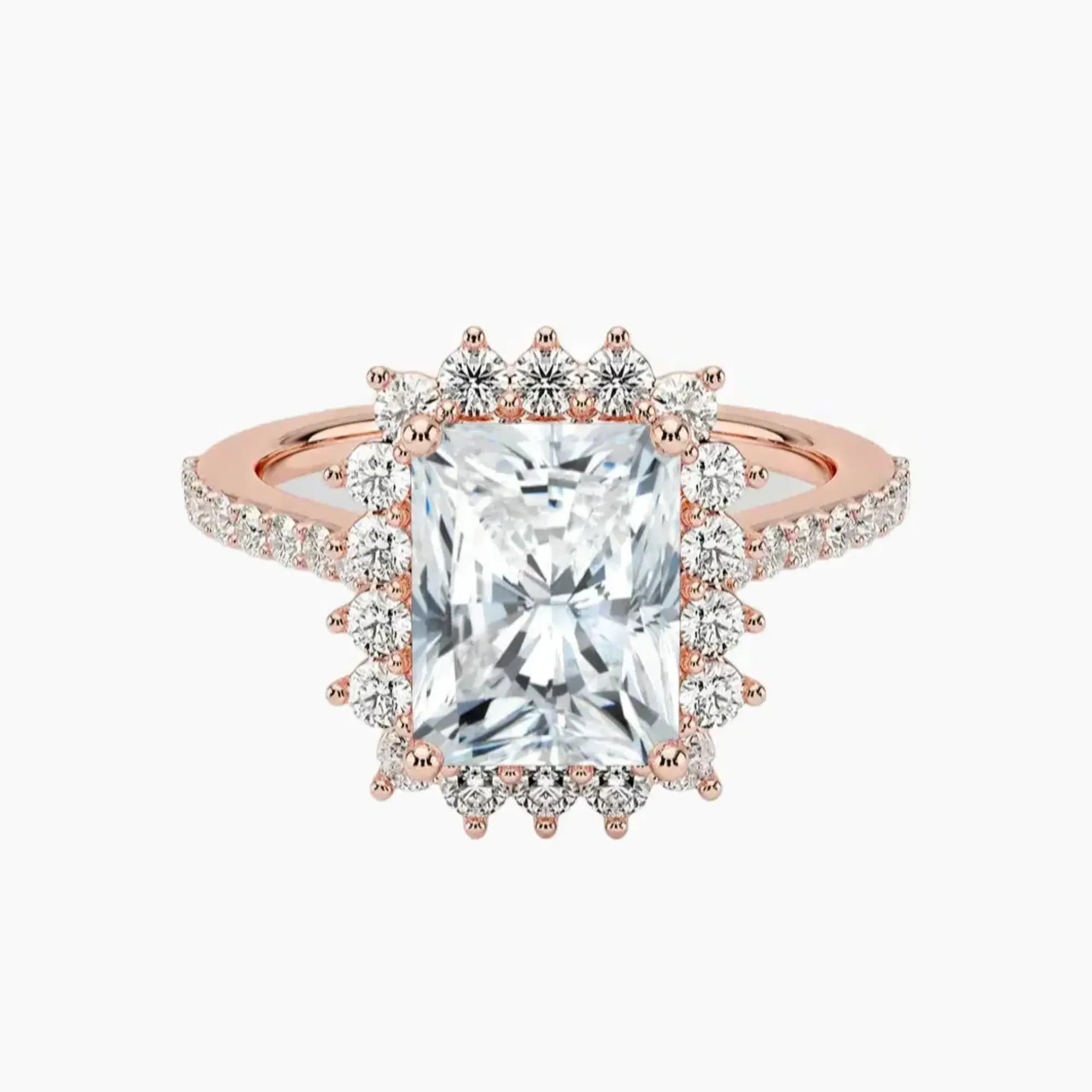 OBSER450 - Soraya Pave Halo Radiant engagement ring setting view 4