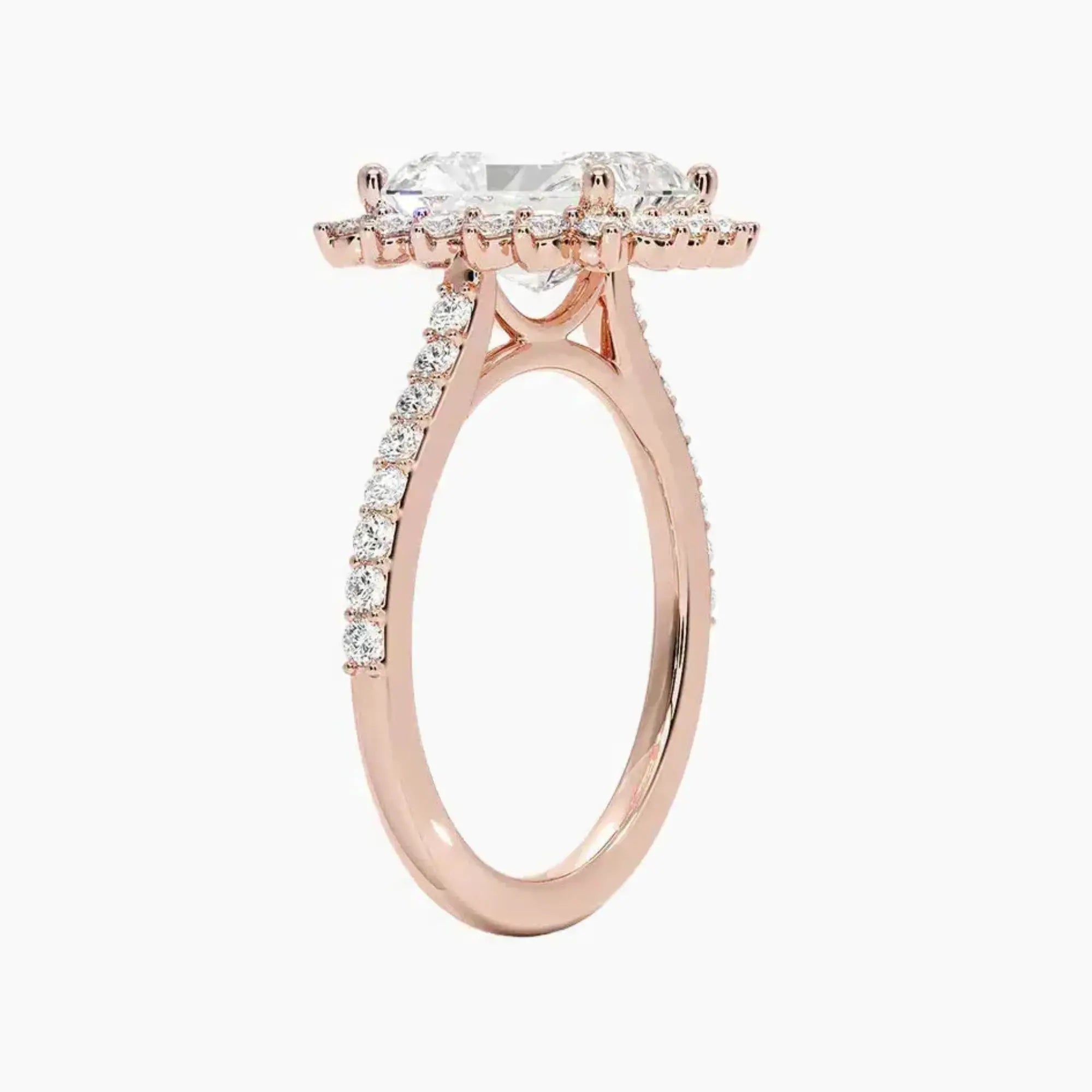 OBSER450 - Soraya Pave Halo Radiant engagement ring setting view 5