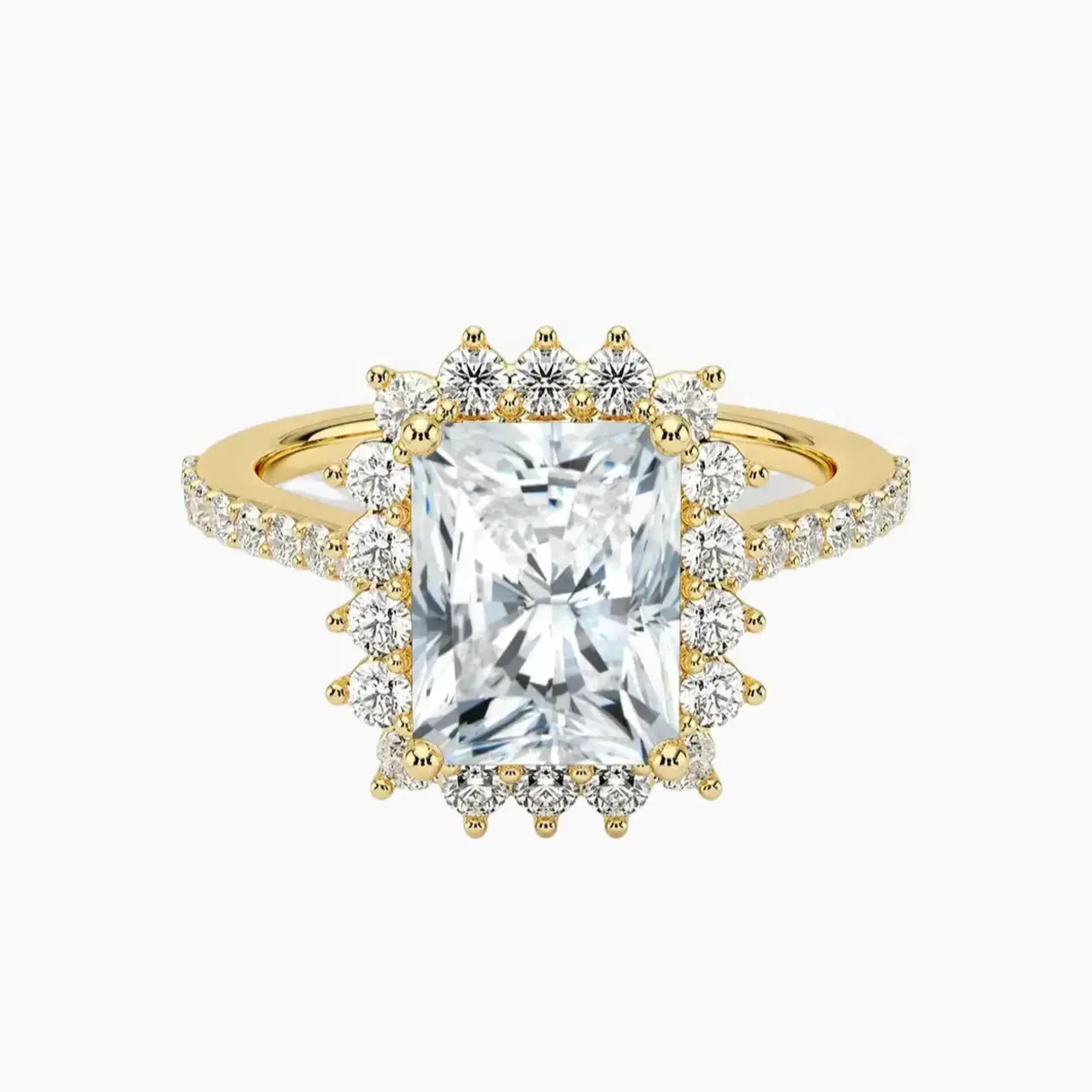 OBSER450 - Soraya Pave Halo Radiant engagement ring setting view 7