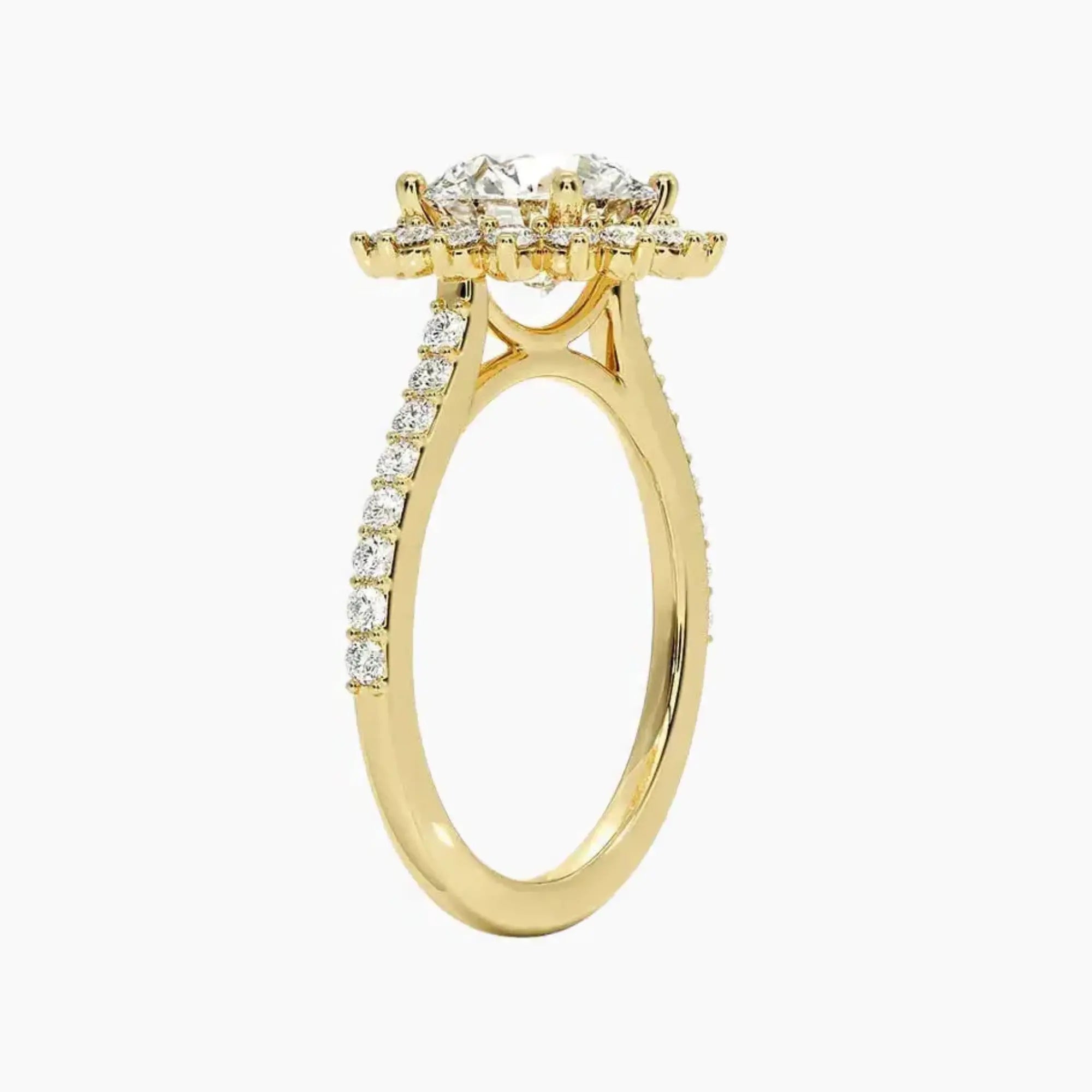 OBSER457 - Soraya Pave Halo Round engagement ring setting view 8