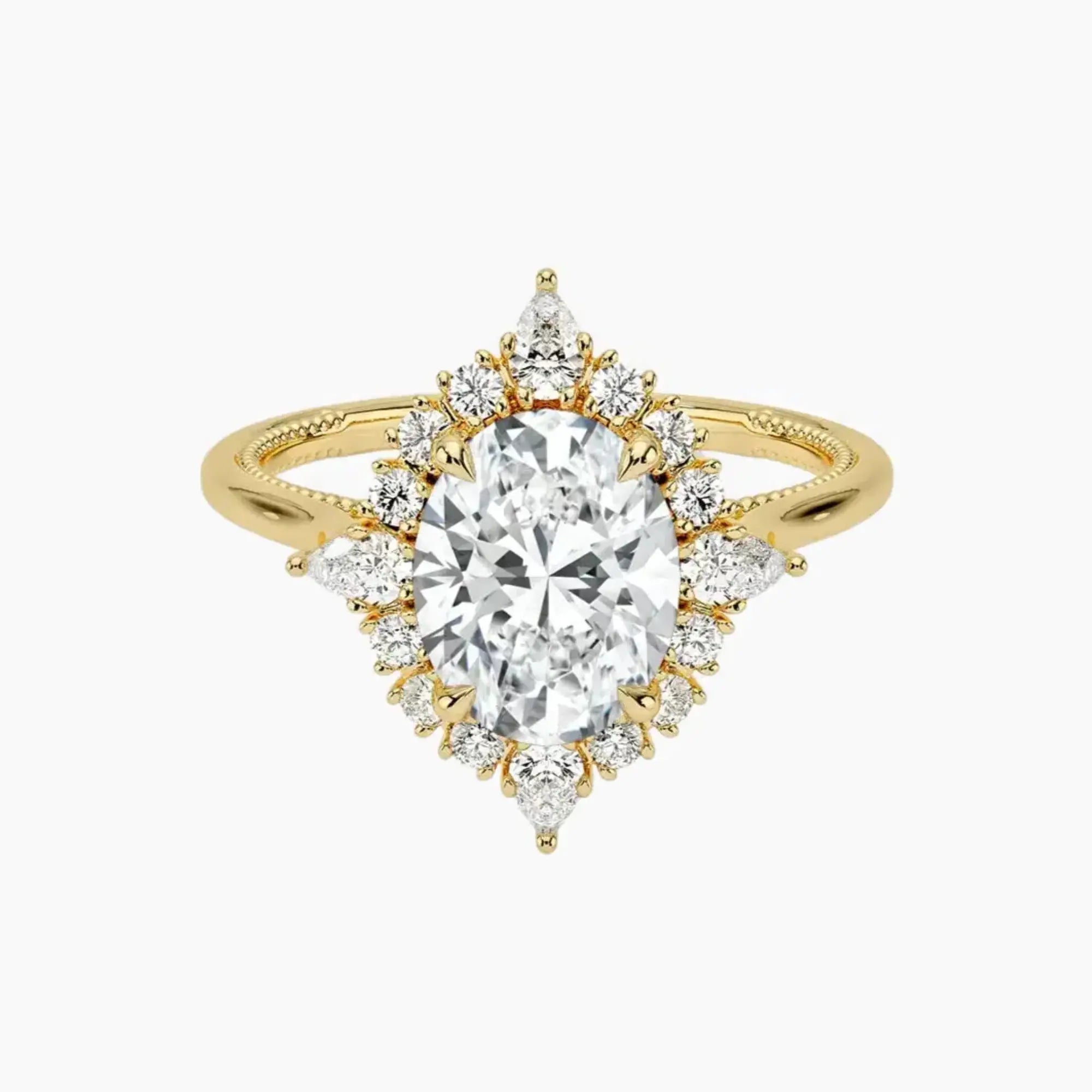 OBSER402 - Elara Halo Oval engagement ring setting view 7