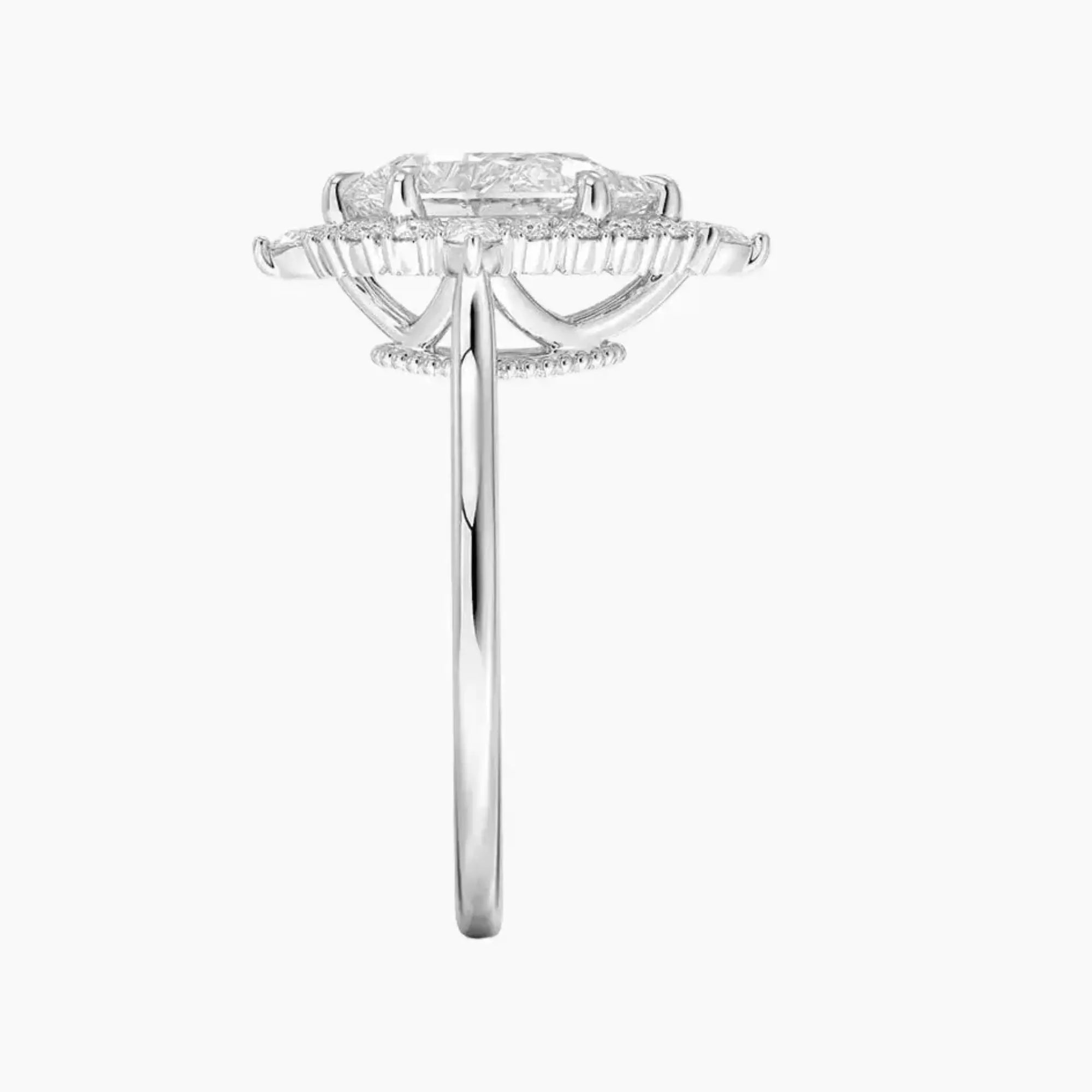 OBSER400 - Elara Halo Pear engagement ring setting view 3