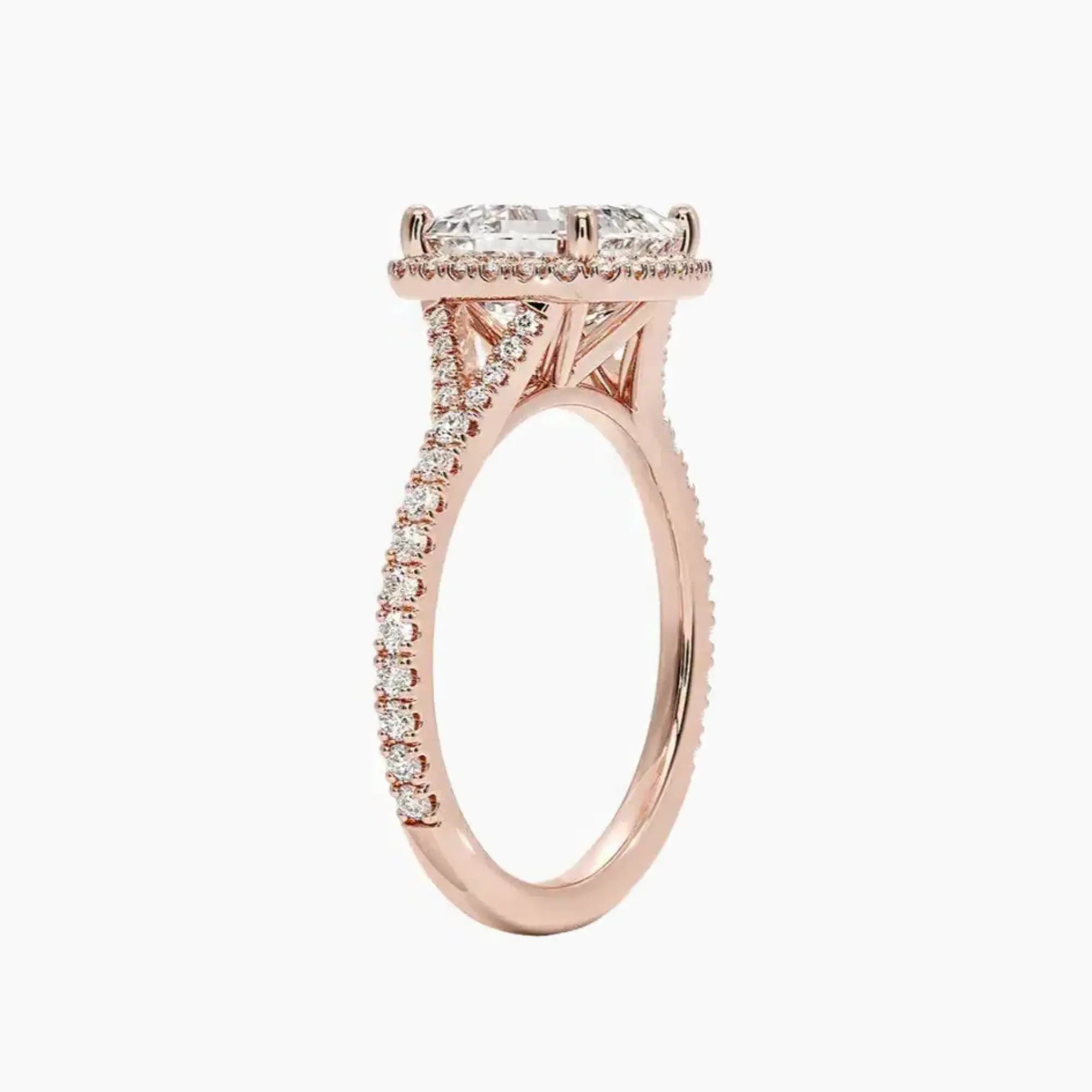 OBSER507 - Lysandra Halo Asscher engagement ring setting view 5
