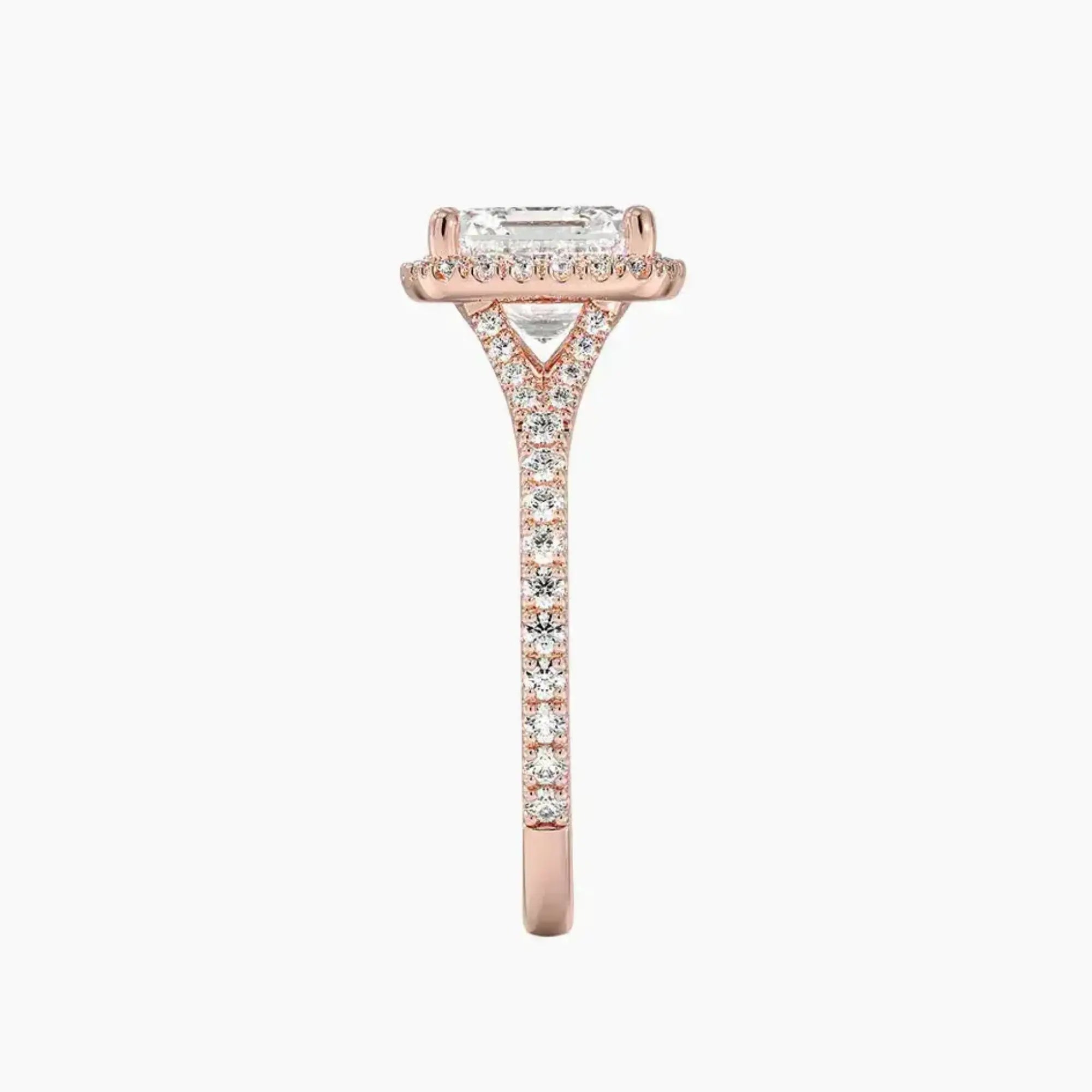 OBSER507 - Lysandra Halo Asscher engagement ring setting view 6