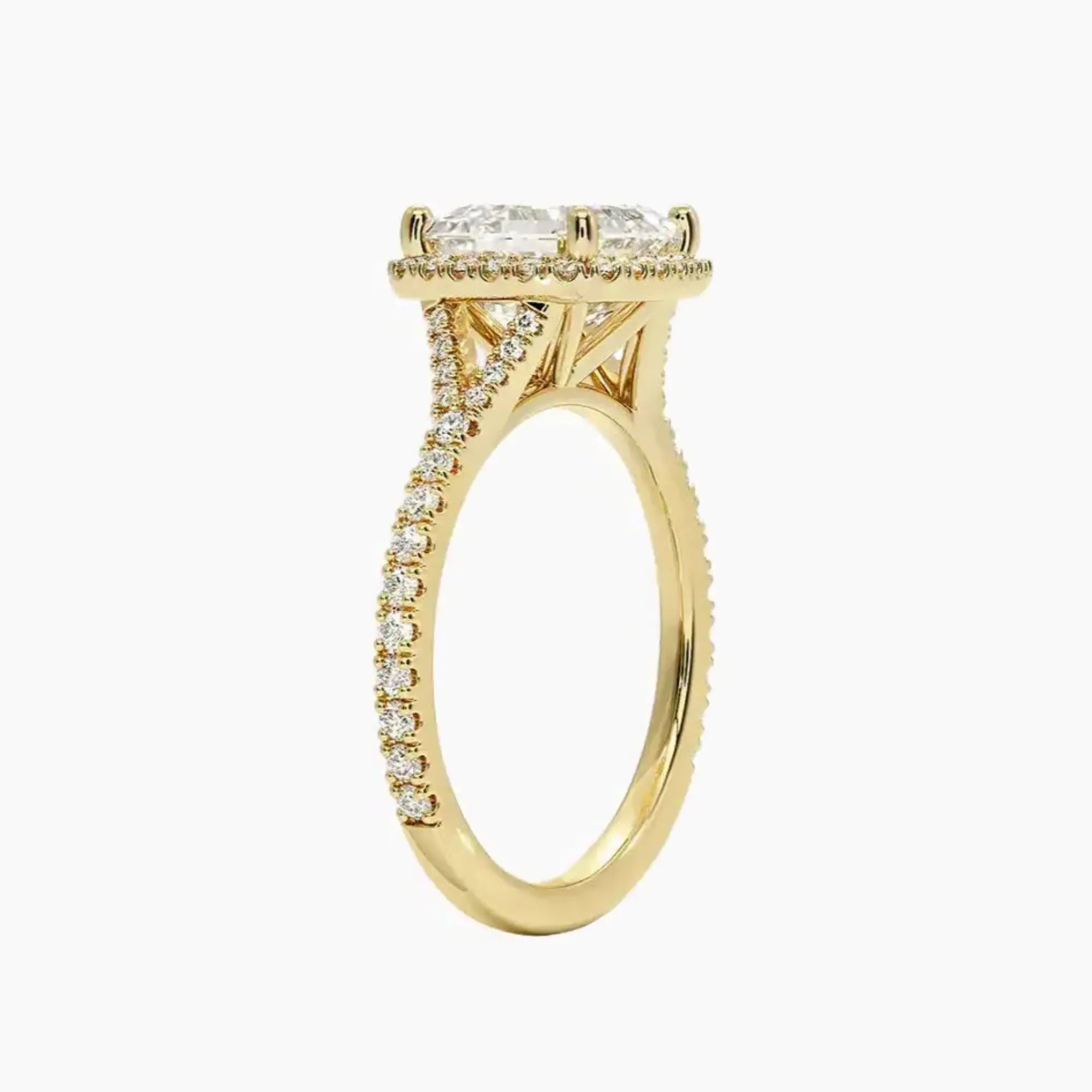 OBSER507 - Lysandra Halo Asscher engagement ring setting view 8