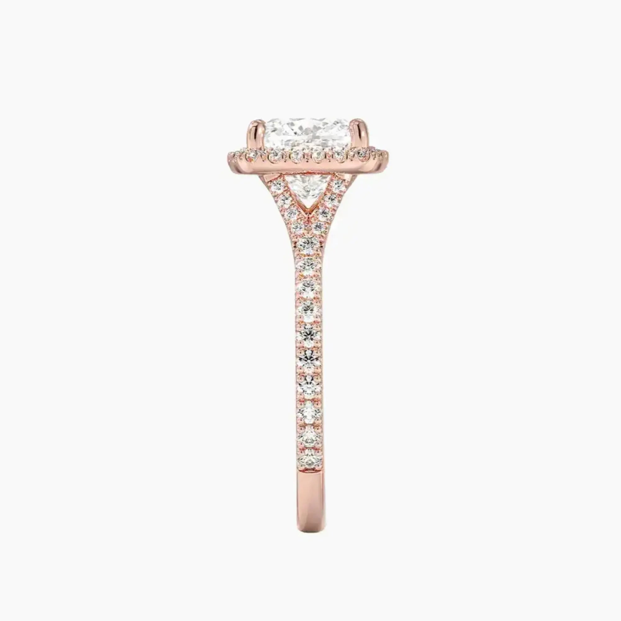 OBSER510 - Lysandra Halo Cushion engagement ring setting view 6