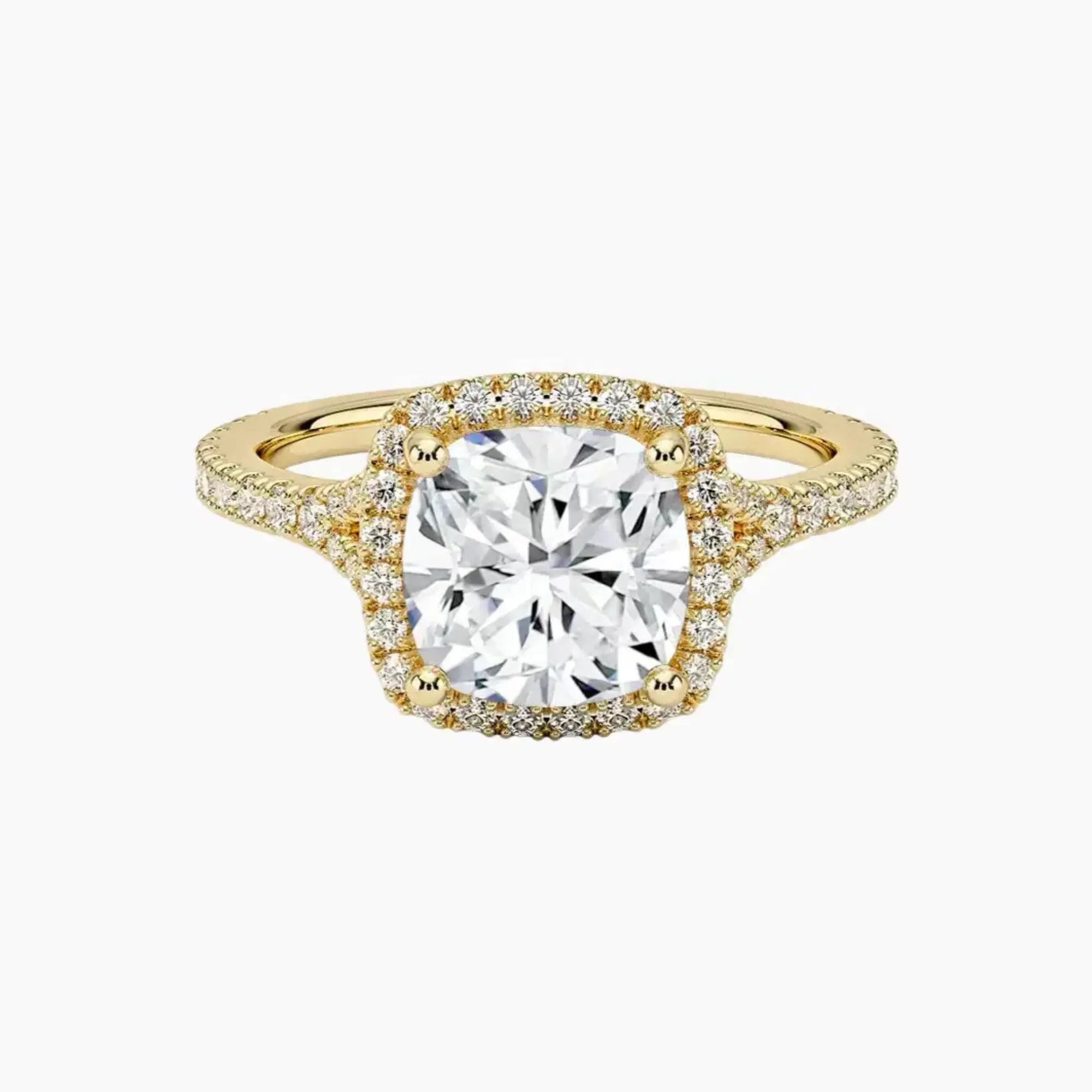 OBSER510 - Lysandra Halo Cushion engagement ring setting view 7
