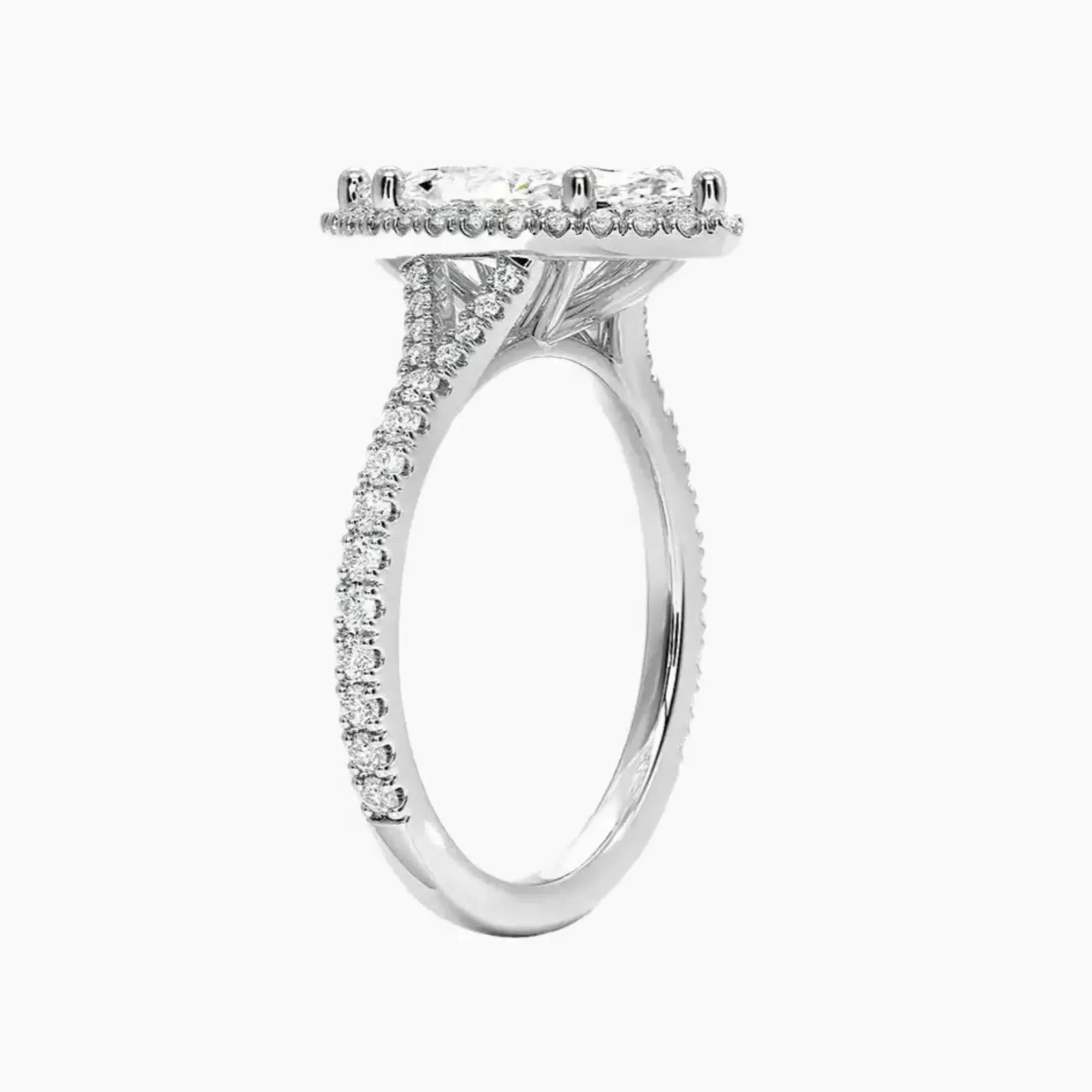 OBSER104 - Lysandra Halo Marquise engagement ring setting view 2