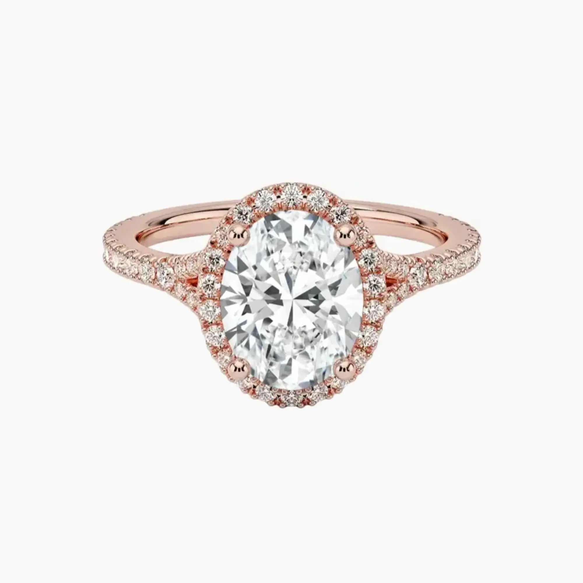 OBSER173 - Lysandra Halo Oval engagement ring setting view 4