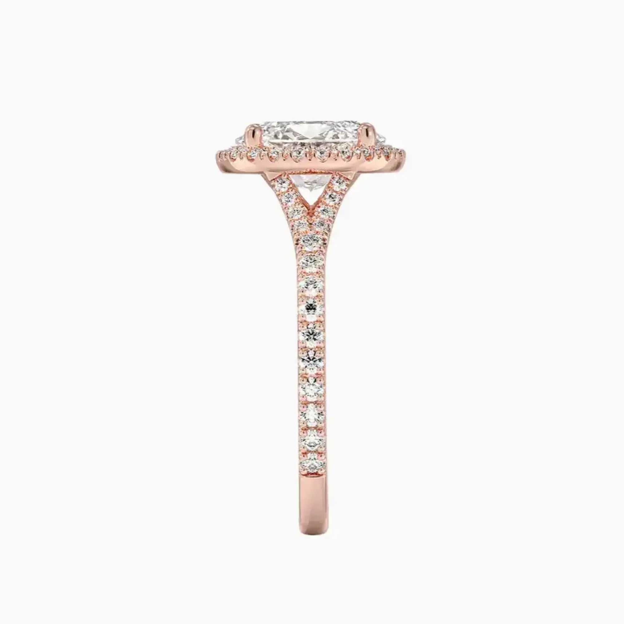 OBSER173 - Lysandra Halo Oval engagement ring setting view 6