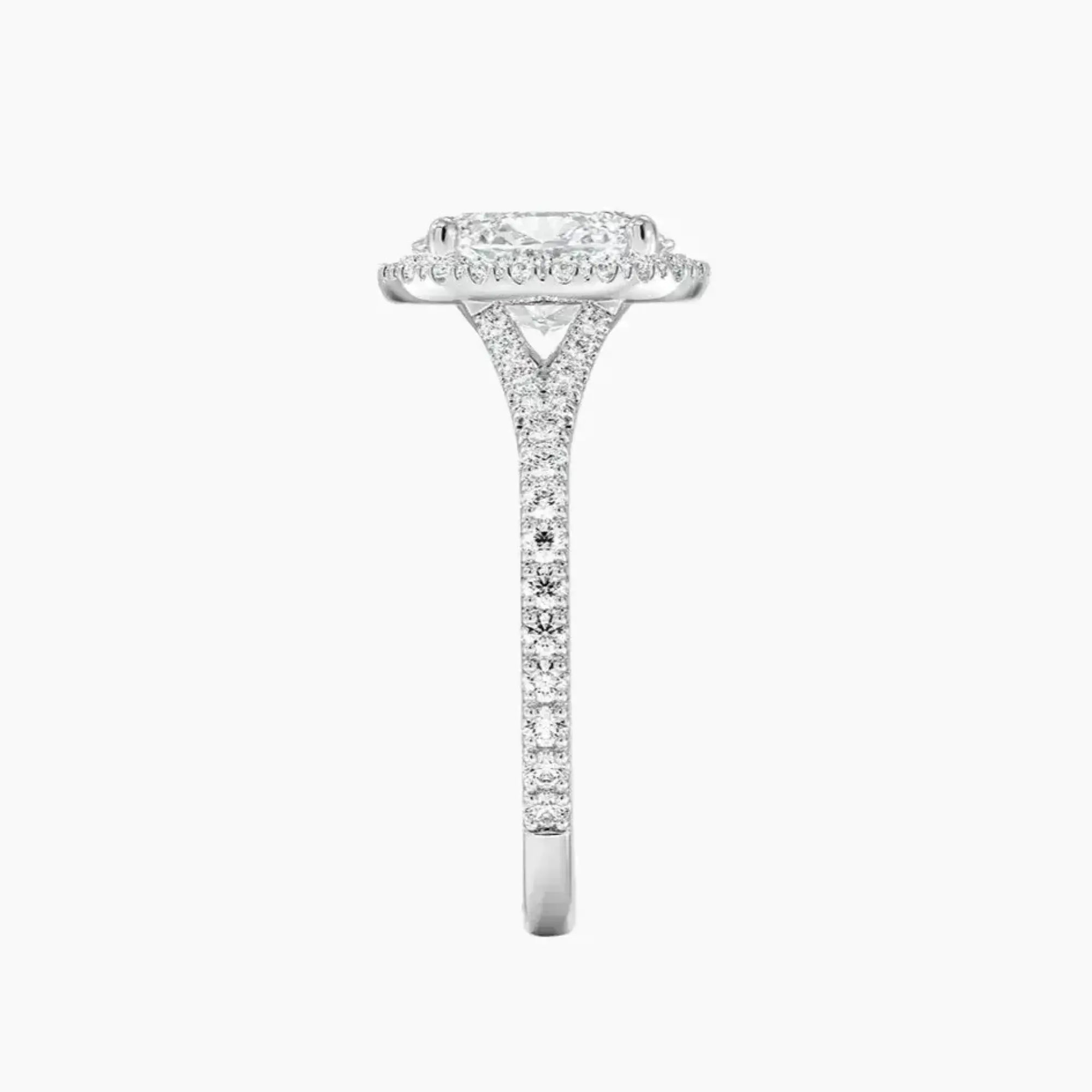 OBSER173 - Lysandra Halo Oval engagement ring setting view 3