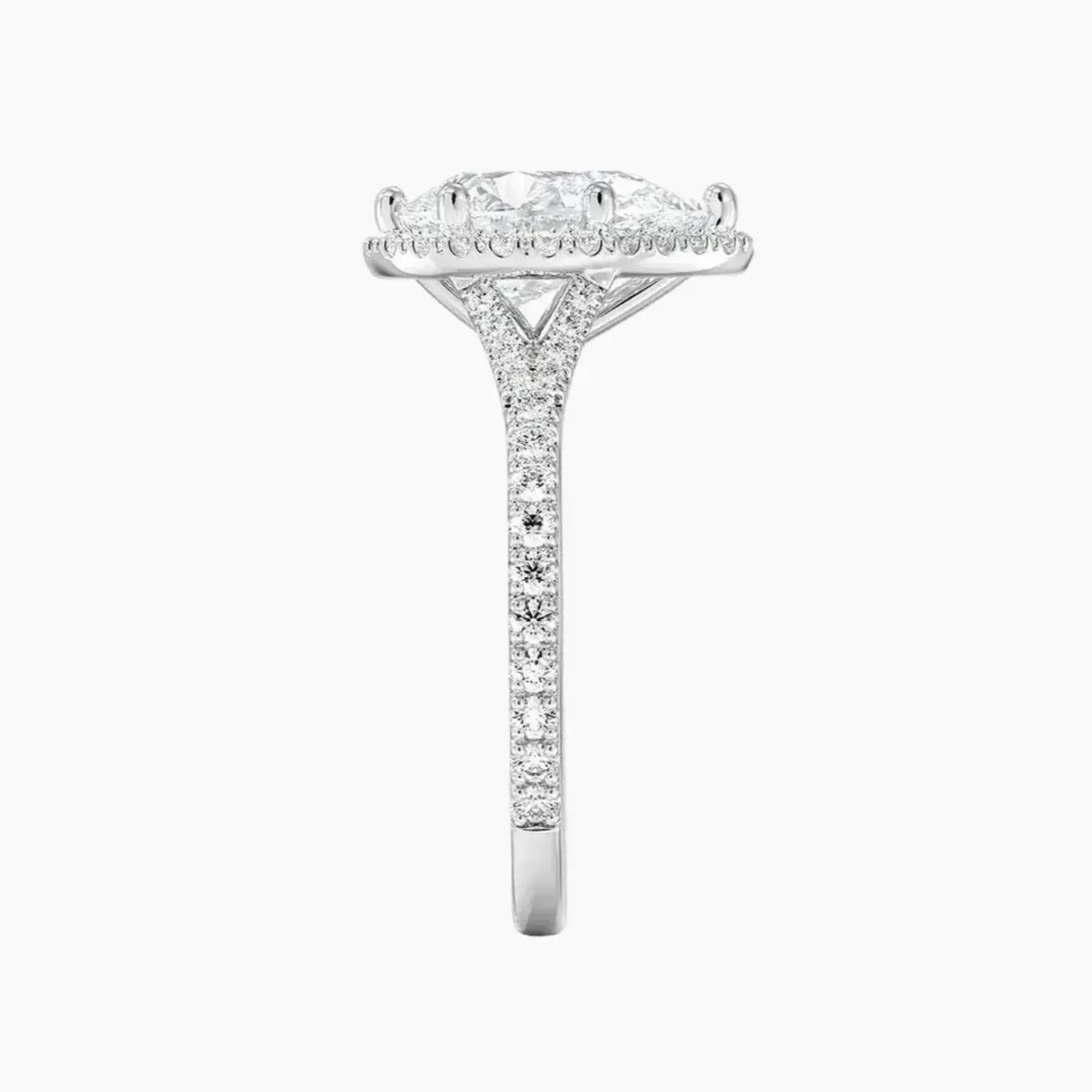 OBSER172 - Lysandra Halo Pear engagement ring setting view 3