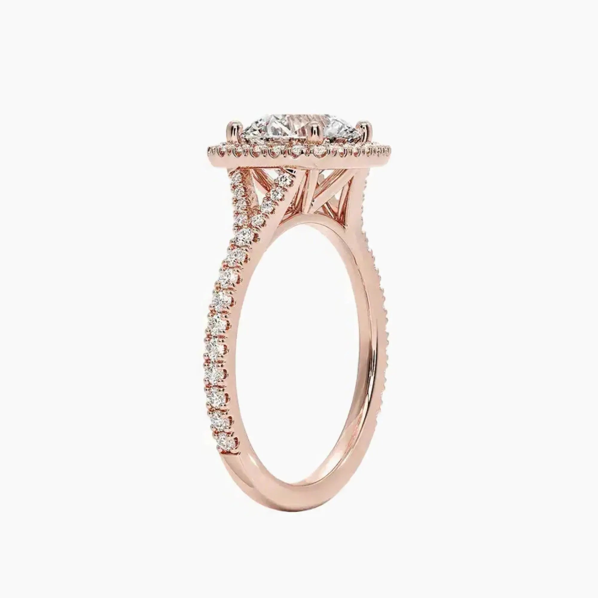 OBSER511 - Lysandra Halo Round engagement ring setting view 5