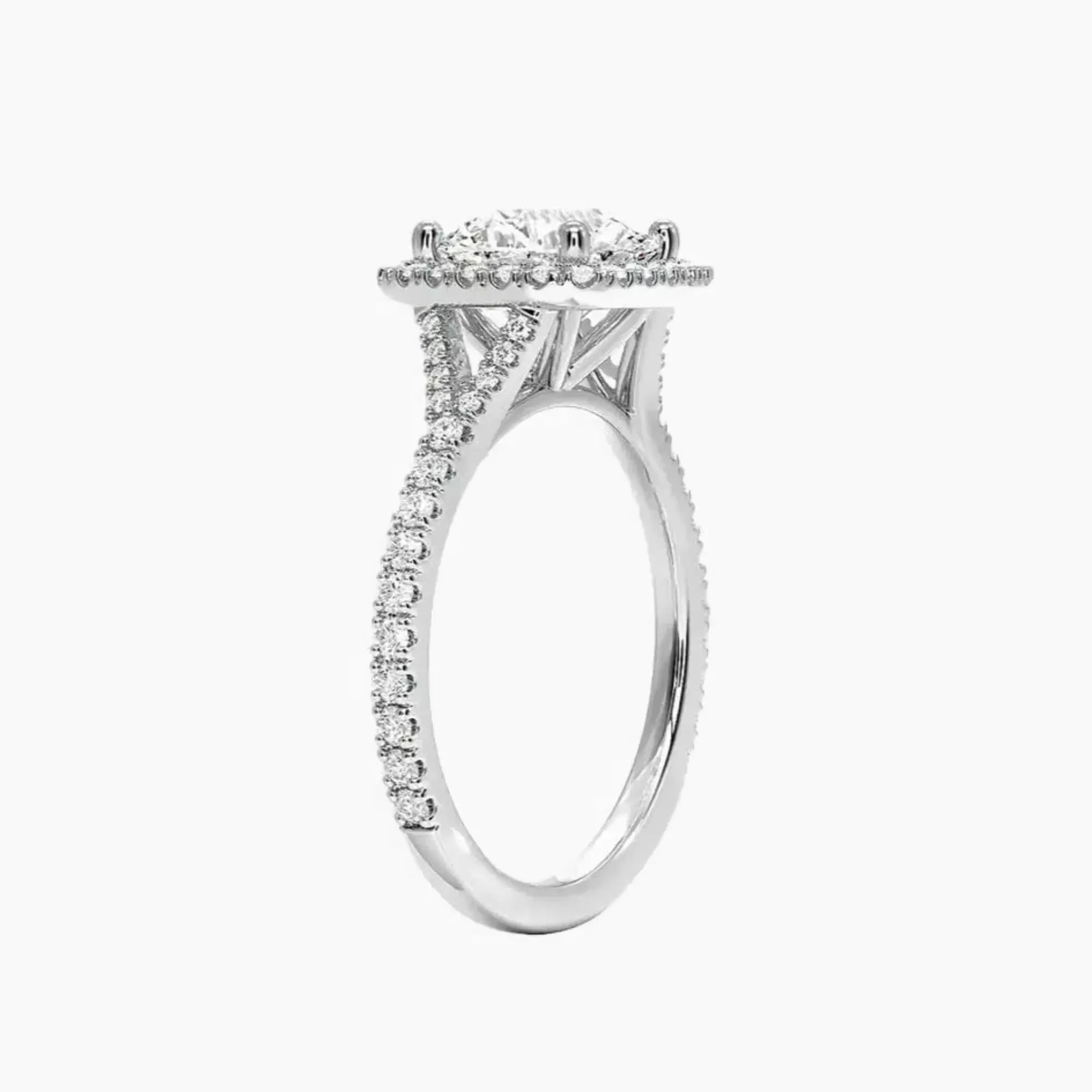 OBSER511 - Lysandra Halo Round engagement ring setting view 2