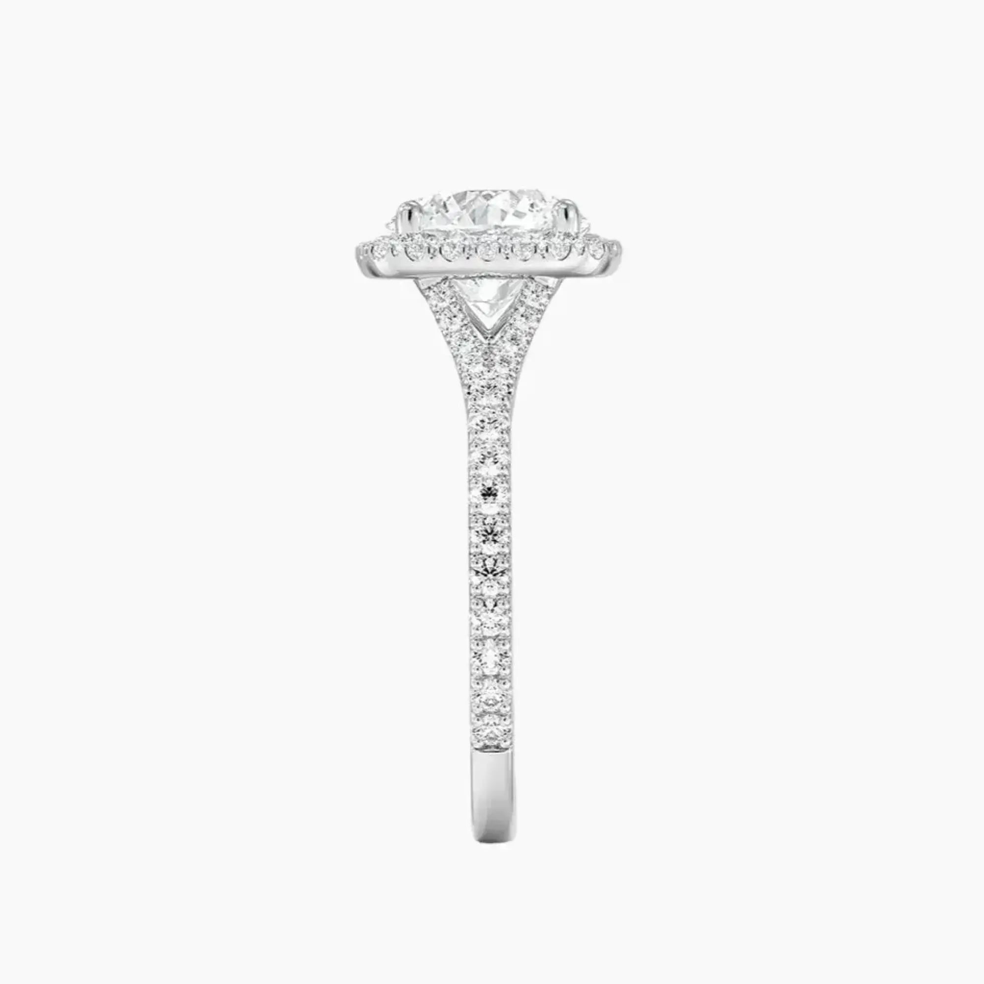 OBSER511 - Lysandra Halo Round engagement ring setting view 3