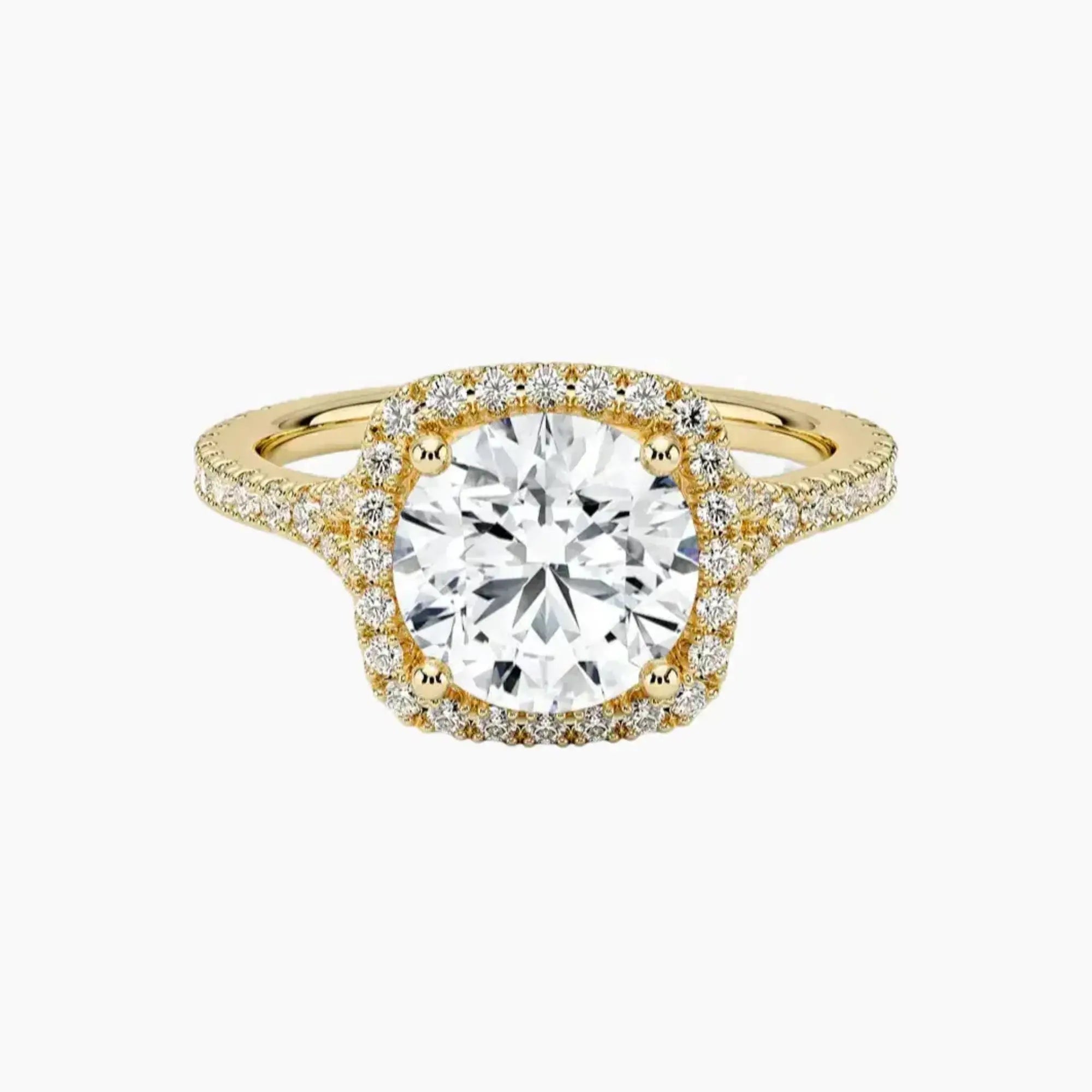OBSER511 - Lysandra Halo Round engagement ring setting view 7