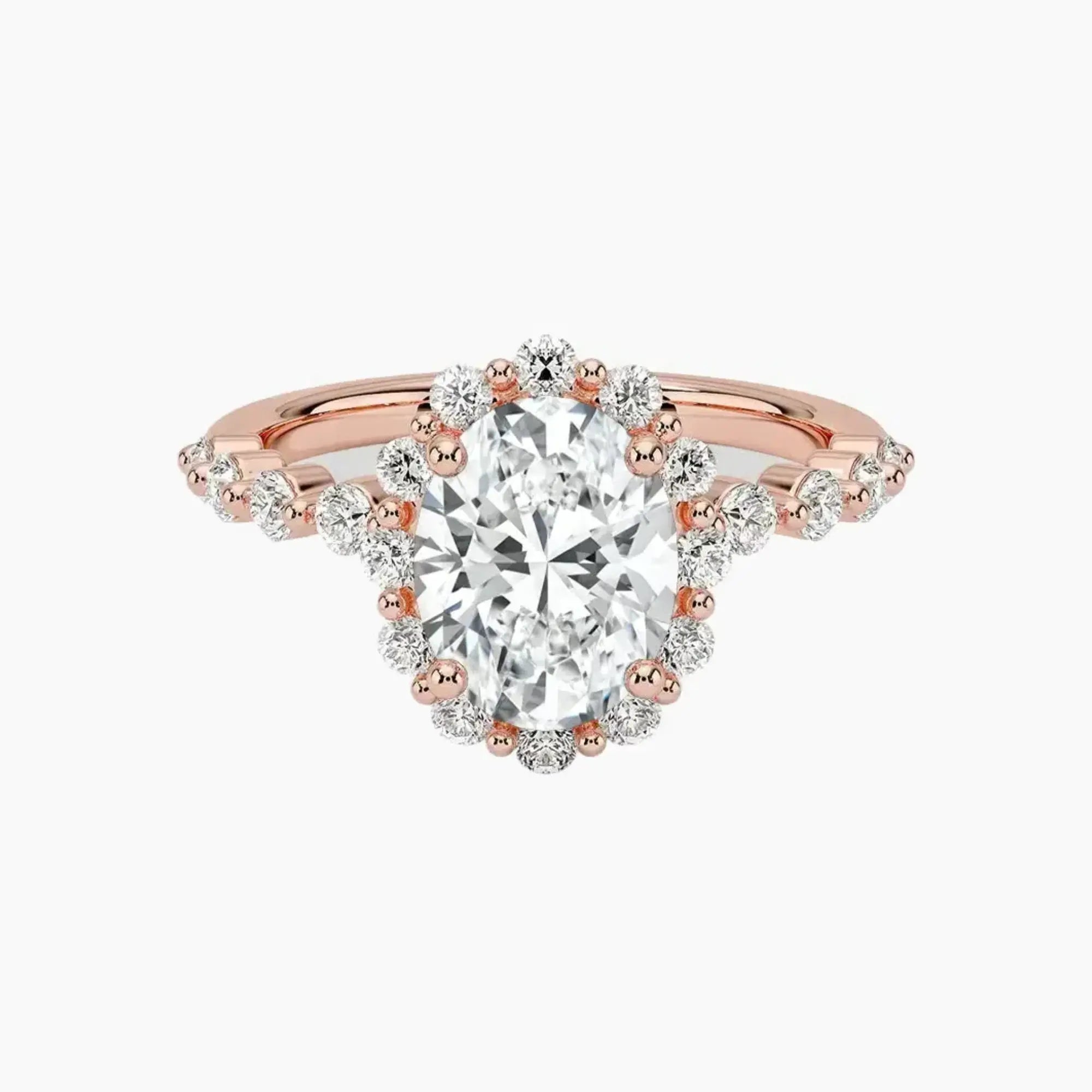 OBSER418 - Anthea Halo Oval engagement ring setting view 4