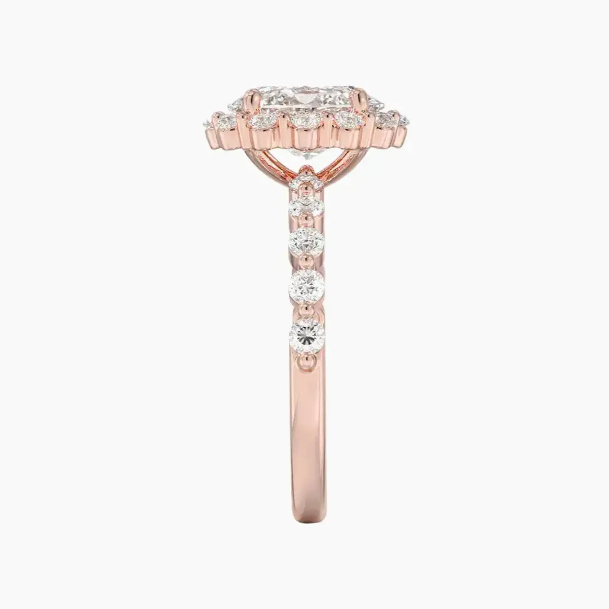 OBSER418 - Anthea Halo Oval engagement ring setting view 6