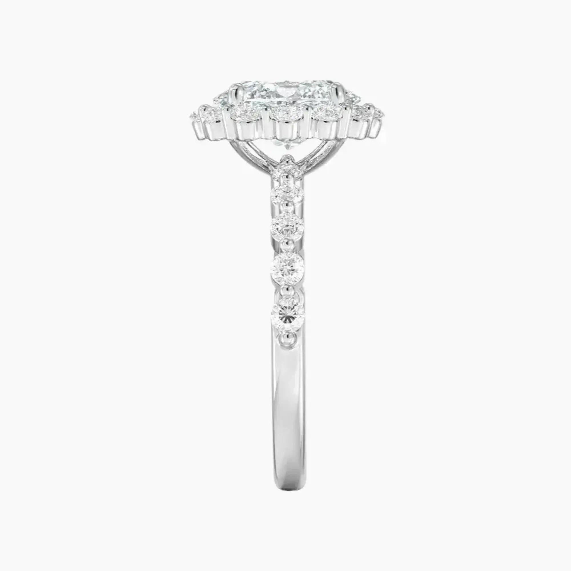 OBSER418 - Anthea Halo Oval engagement ring setting view 3