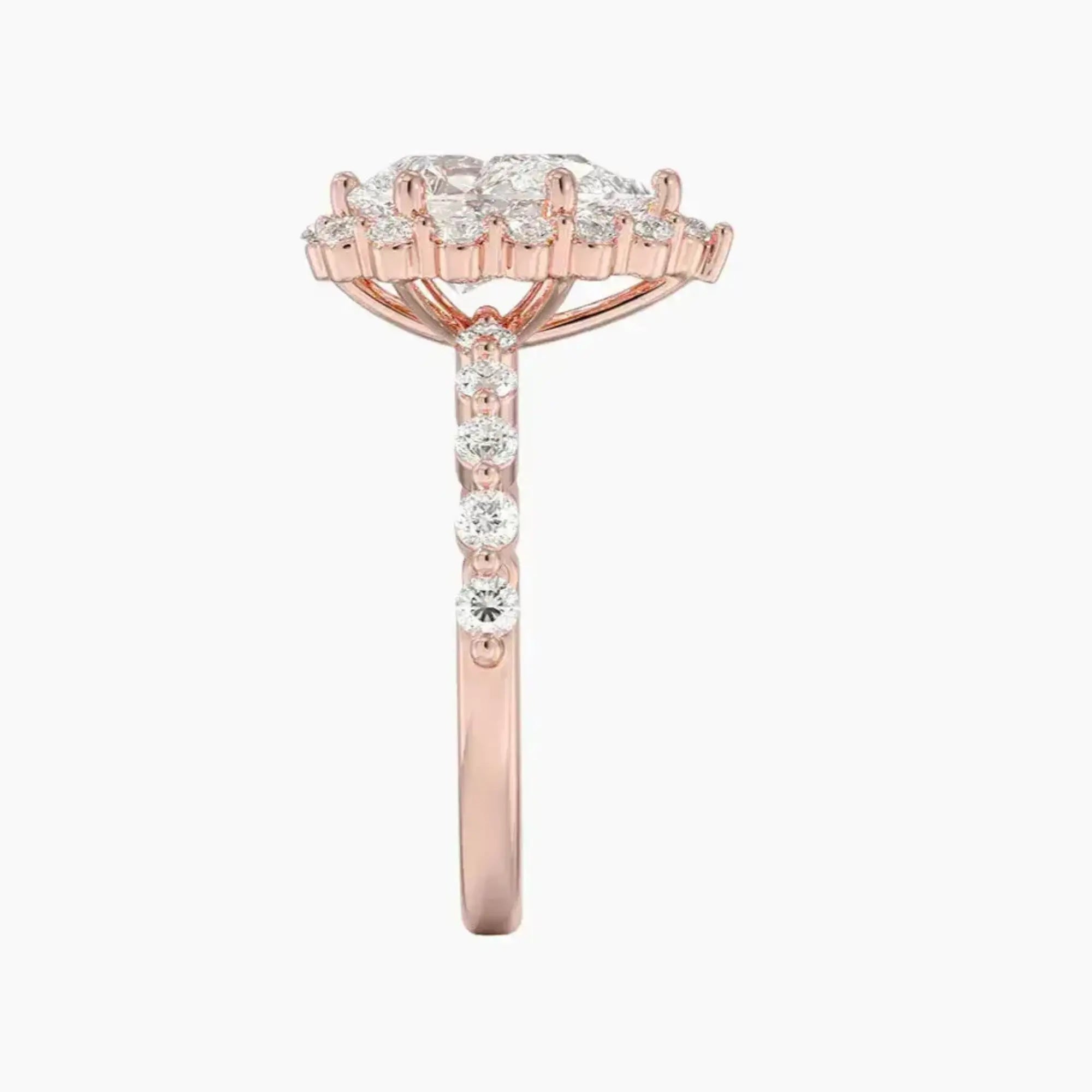 OBSER416 - Anthea Halo Pear engagement ring setting view 6