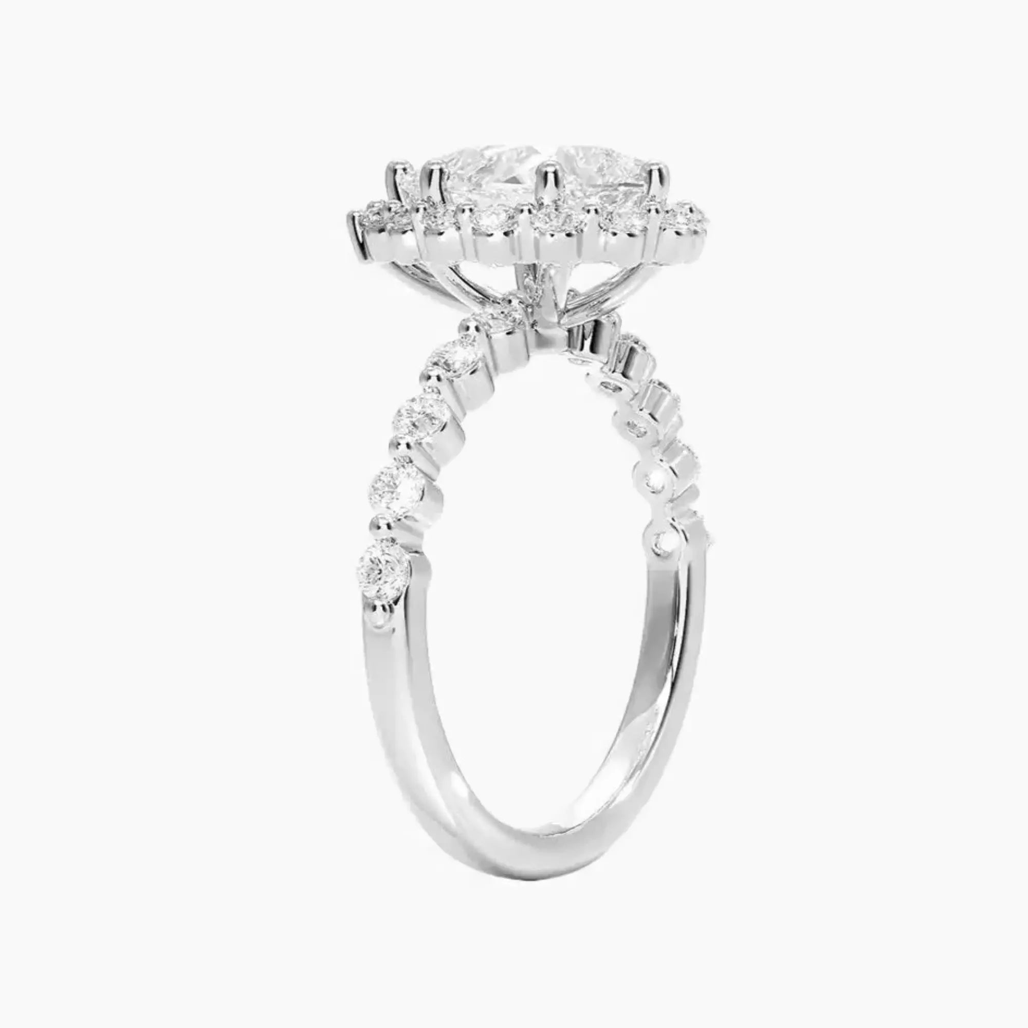 OBSER416 - Anthea Halo Pear engagement ring setting view 2