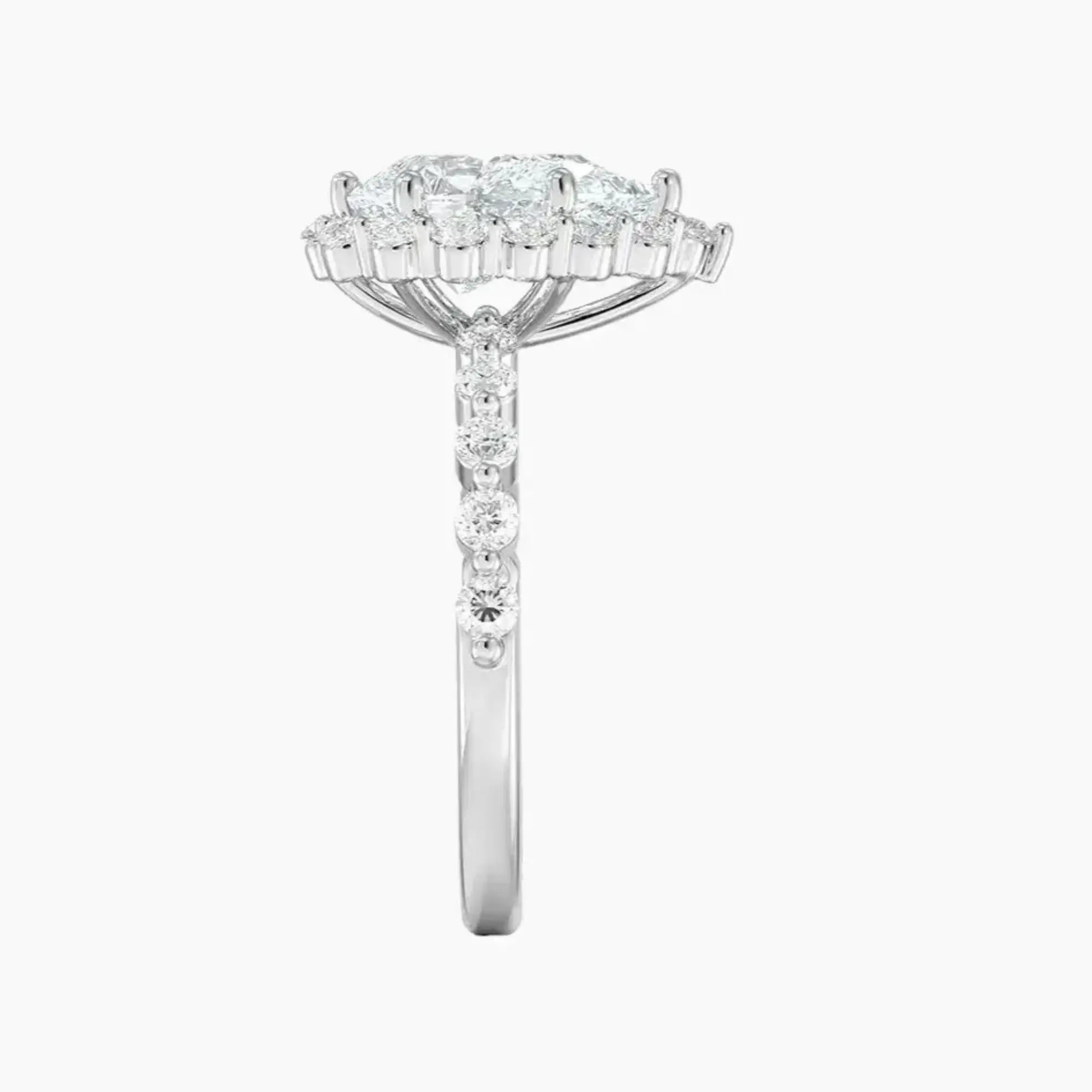OBSER416 - Anthea Halo Pear engagement ring setting view 3