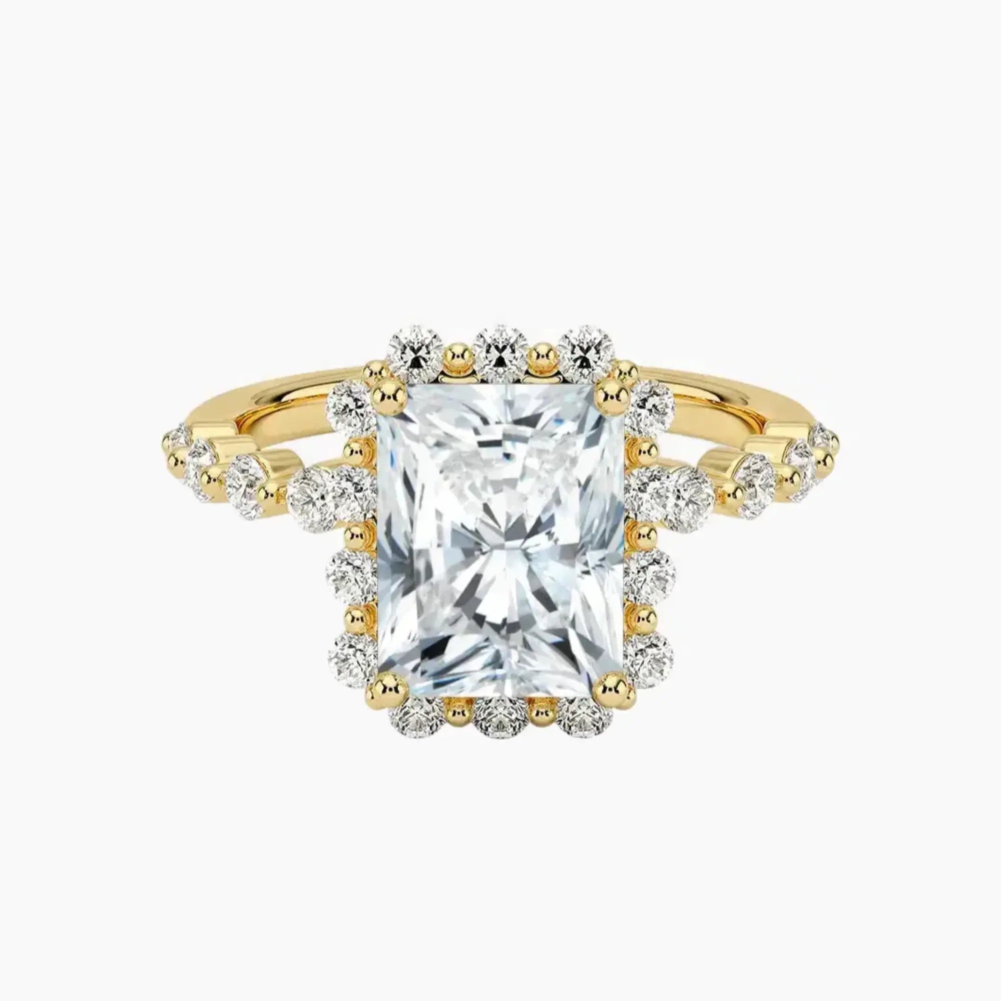 OBSER411 - Anthea Halo Radiant engagement ring setting view 7