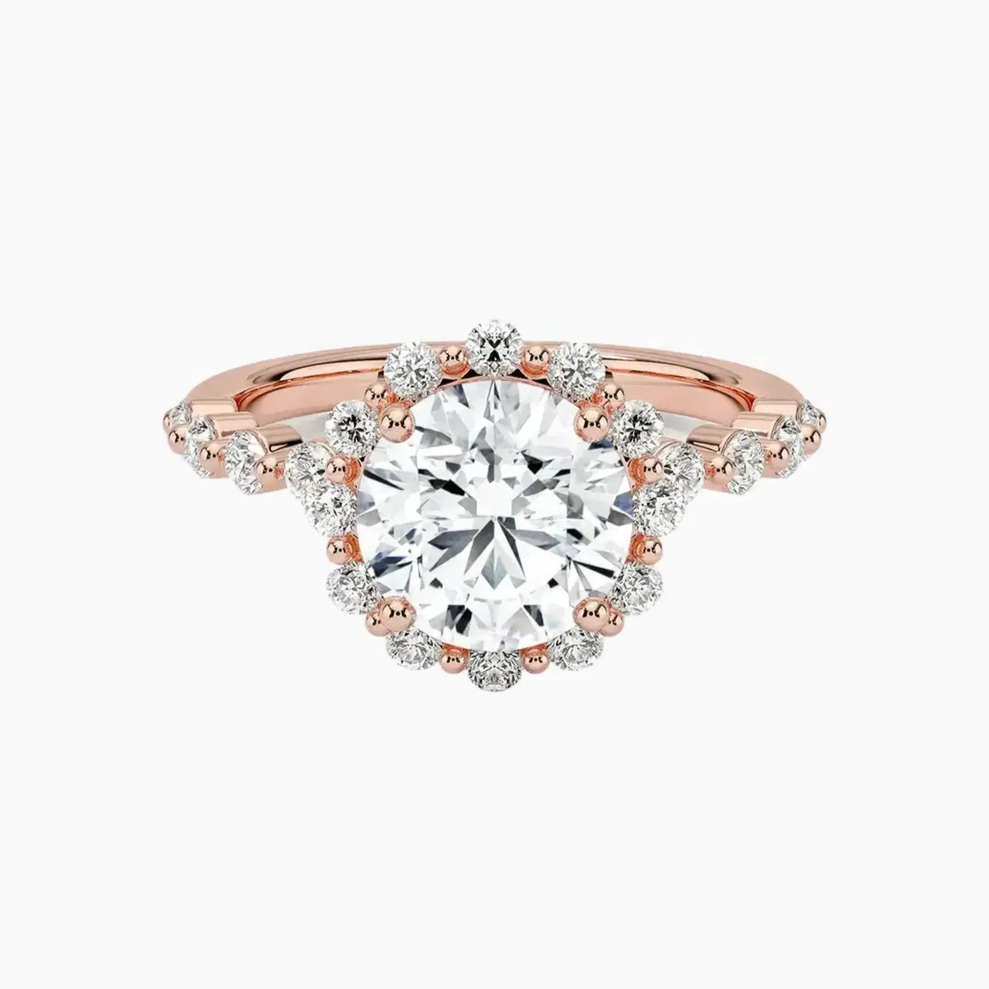 OBSER419 - Anthea Halo Round engagement ring setting view 4