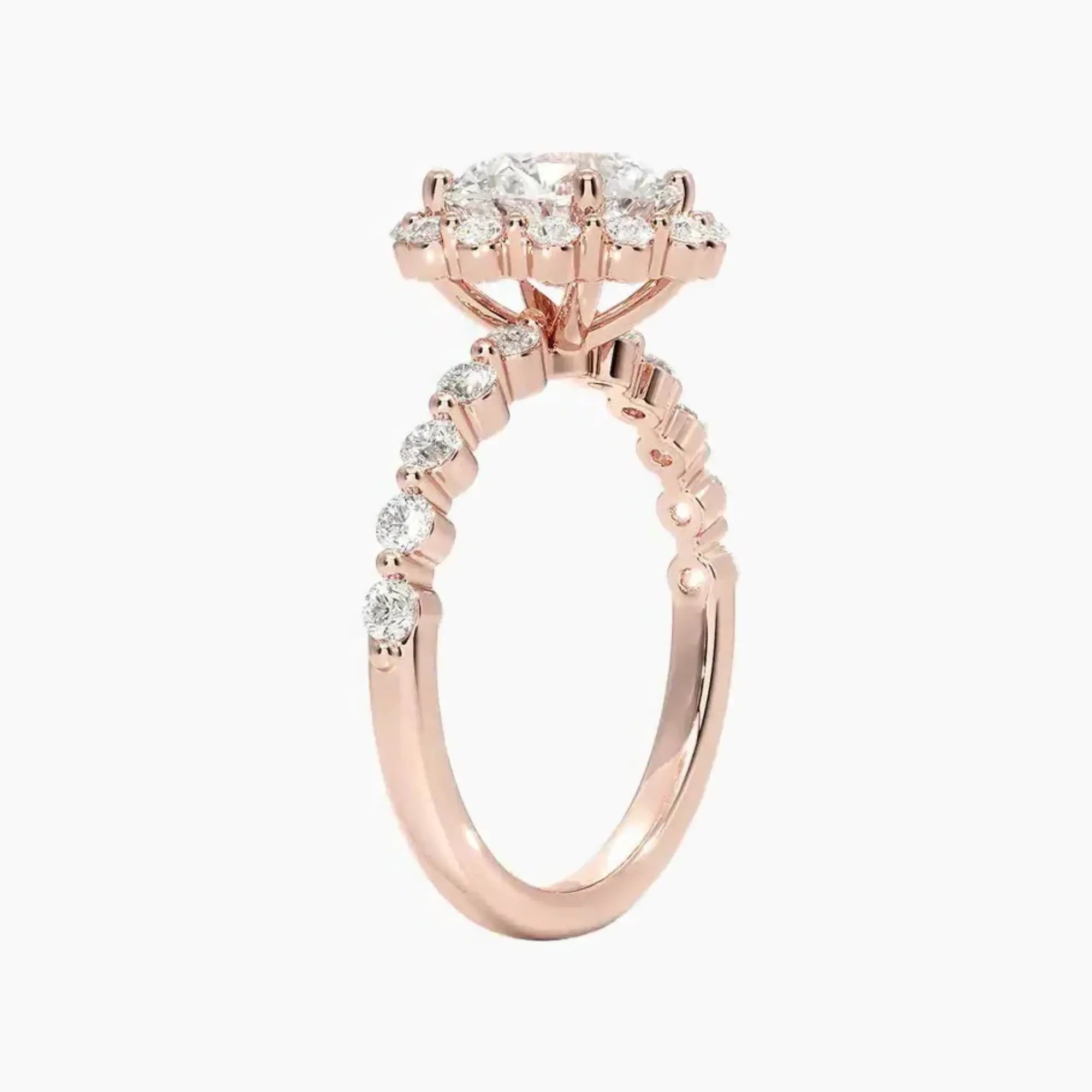 OBSER419 - Anthea Halo Round engagement ring setting view 5