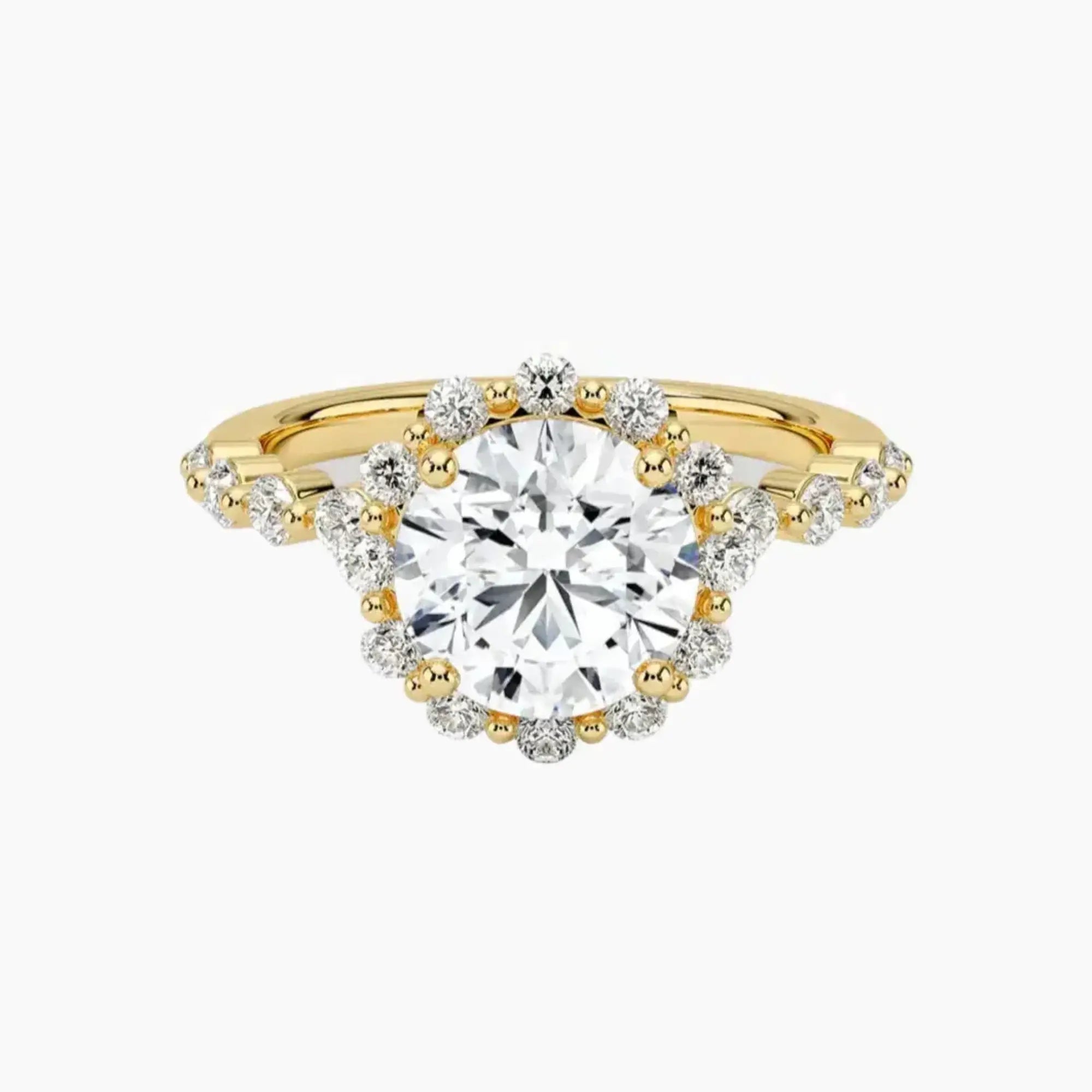 OBSER419 - Anthea Halo Round engagement ring setting view 7