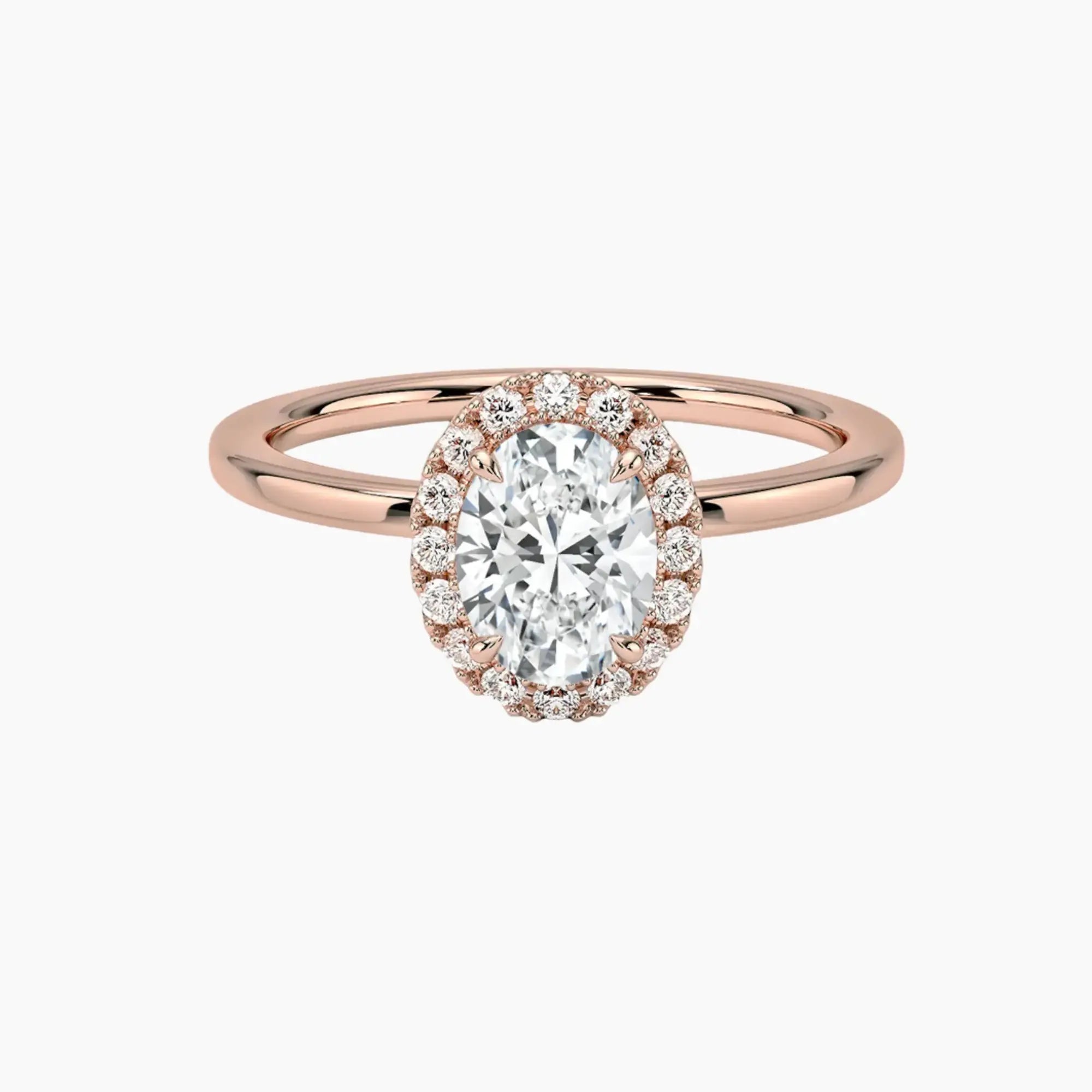 OBSER526 - Cassiopeia Halo Oval engagement ring setting view 4