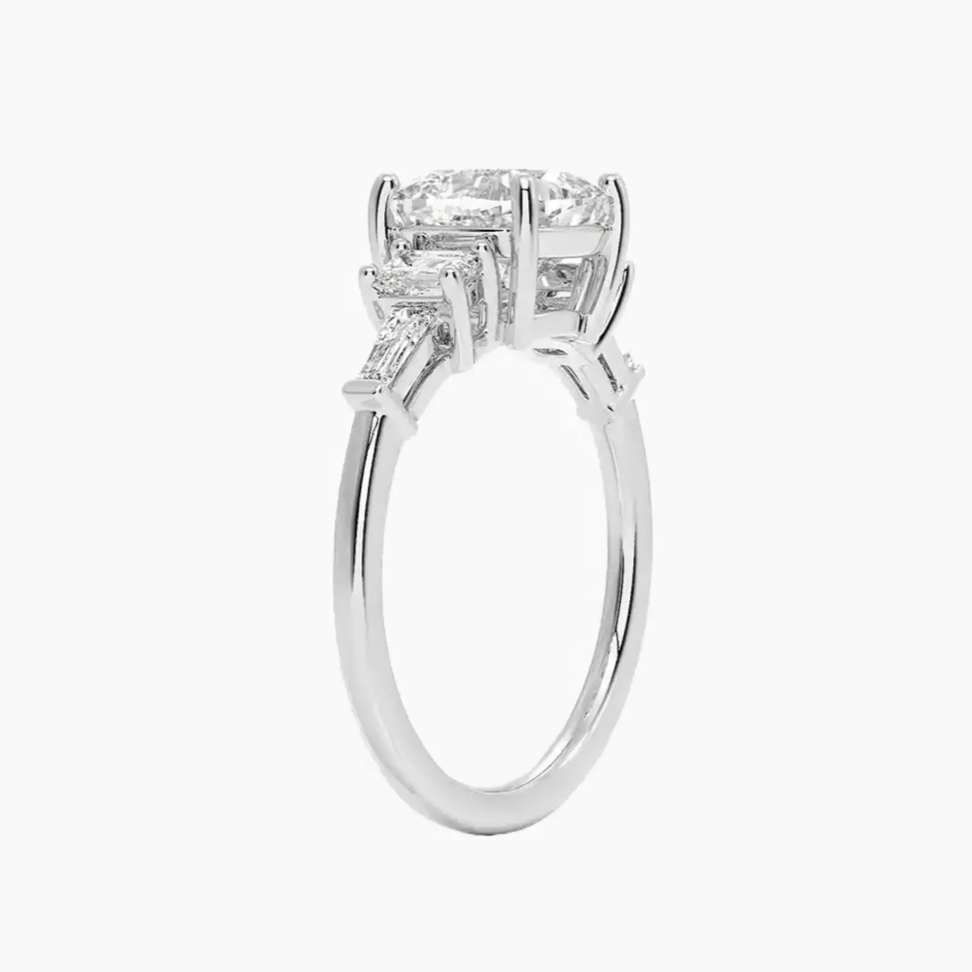 OBSER348 - Delphine Five Stone Cushion engagement ring setting view 2