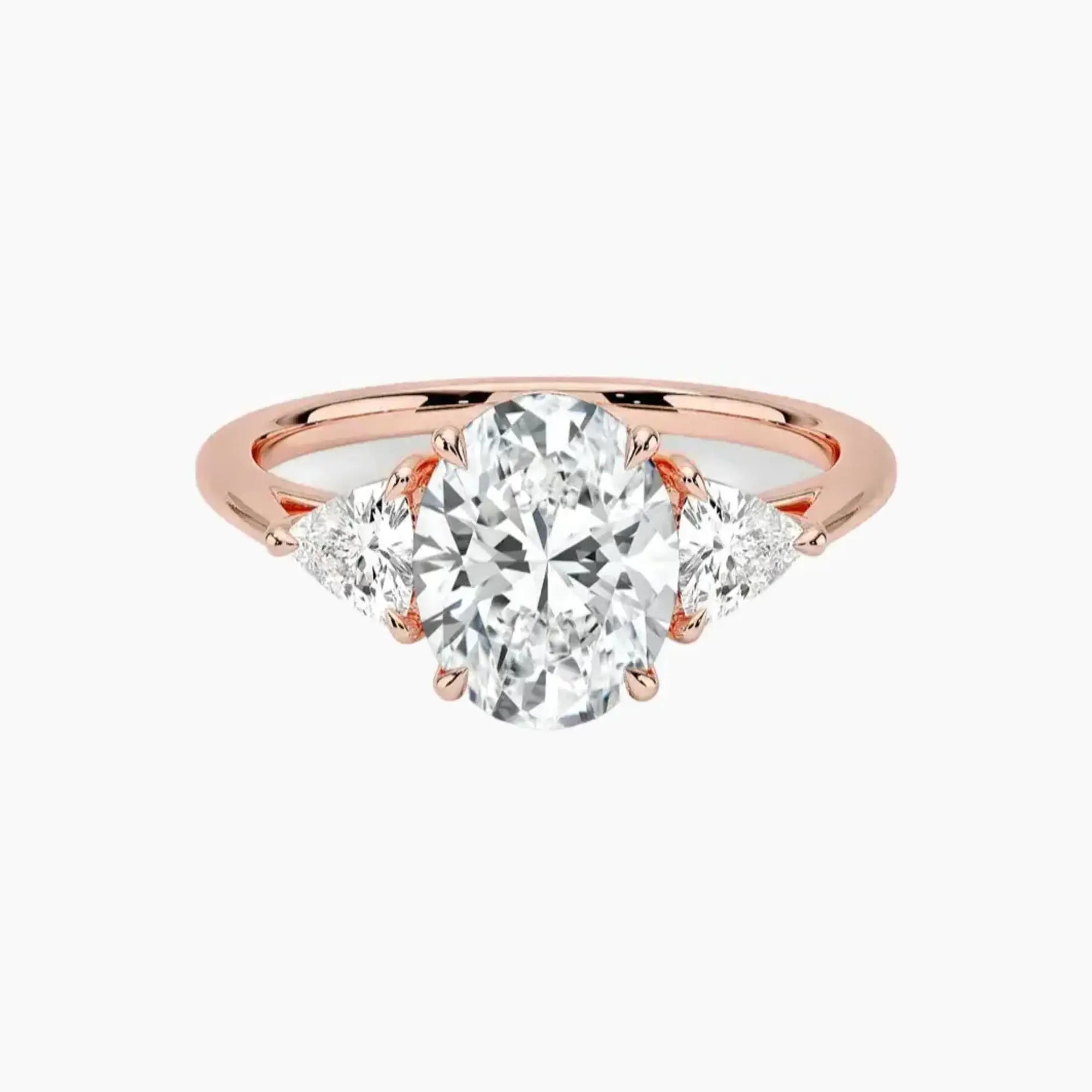 OBSER565 - Elowen Three Stone Oval engagement ring setting view 4