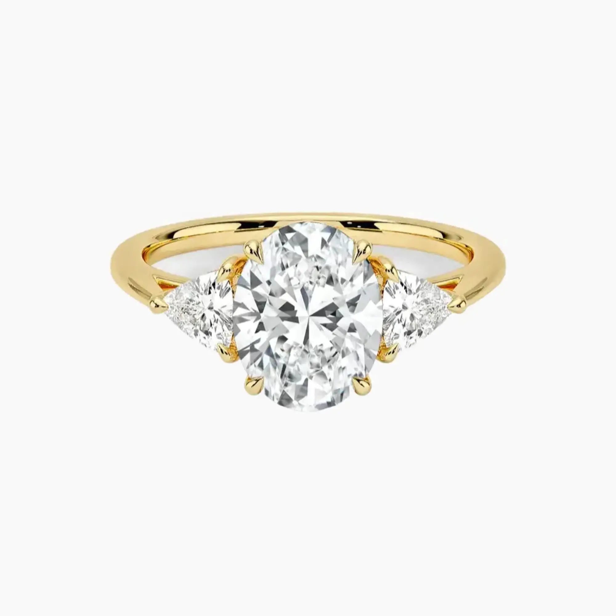 OBSER565 - Elowen Three Stone Oval engagement ring setting view 7