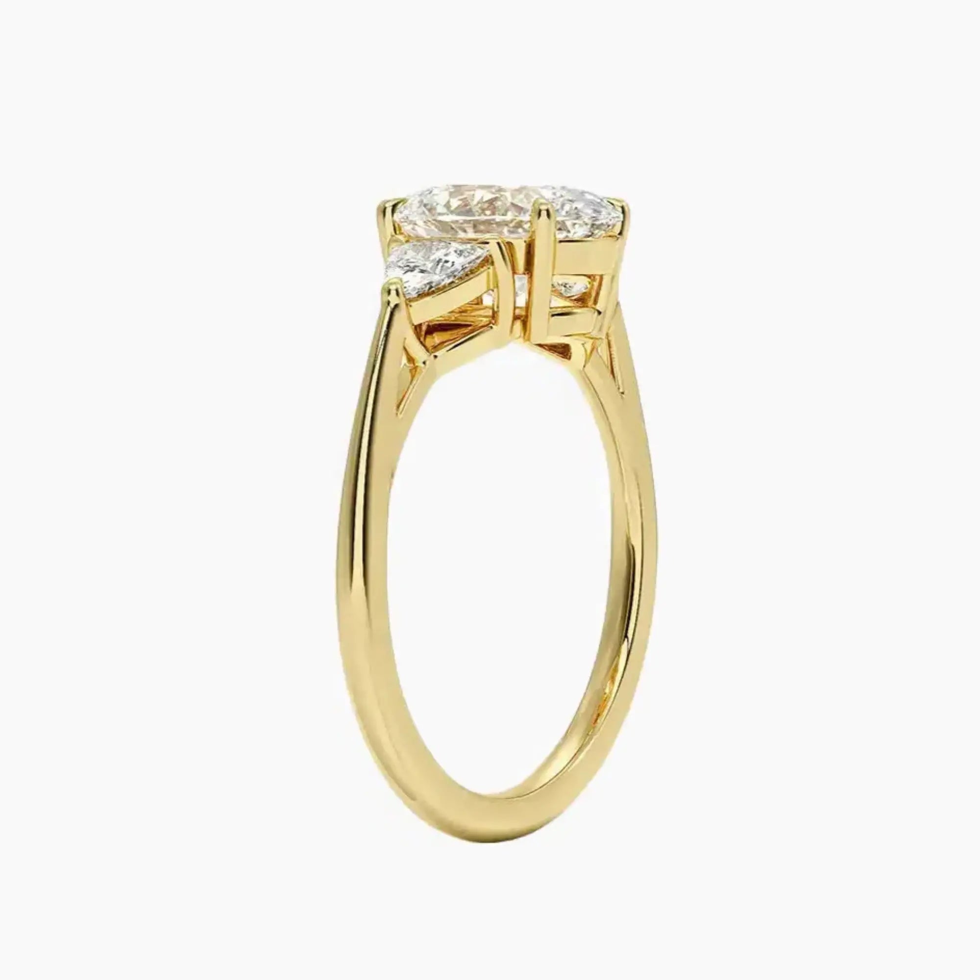 OBSER565 - Elowen Three Stone Oval engagement ring setting view 8