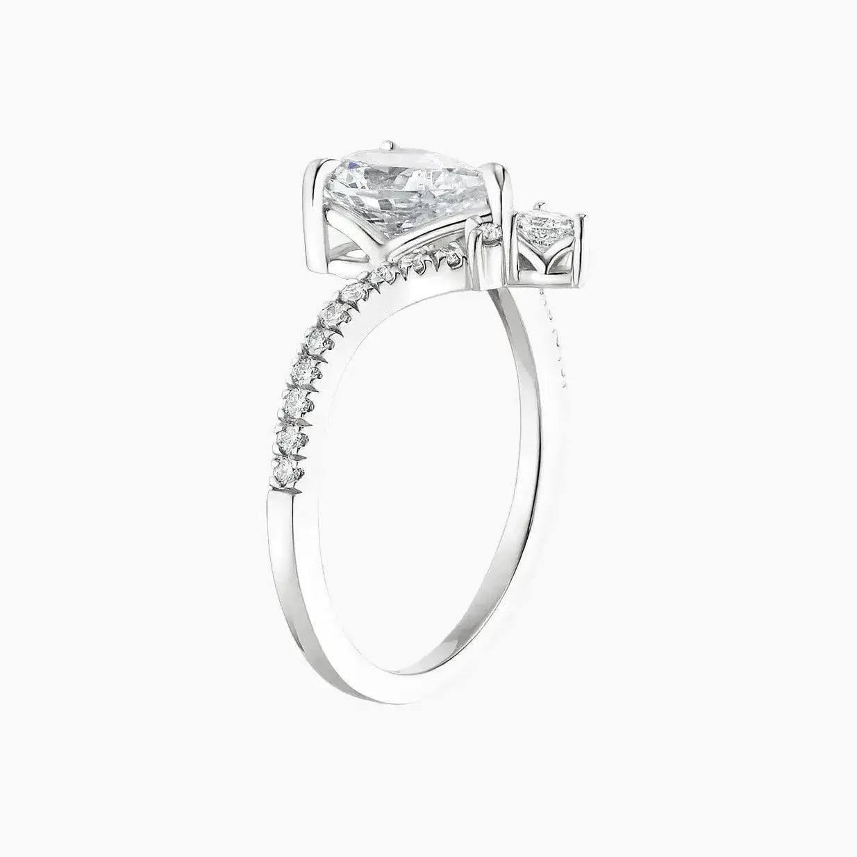 OBSER365 - Esme Solitaire Asscher engagement ring setting view 2