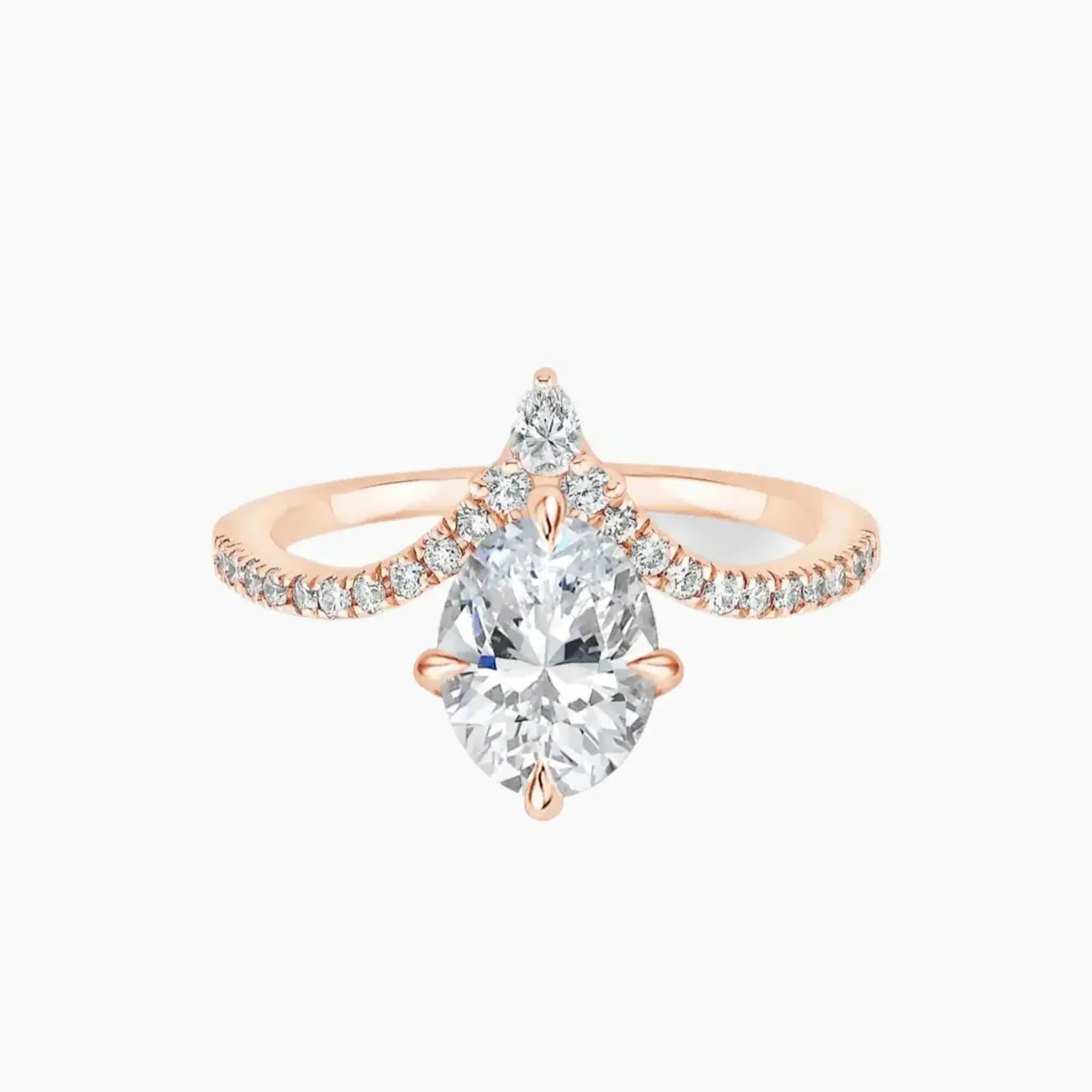 OBSER366 - Esme Solitaire Oval engagement ring setting view 3