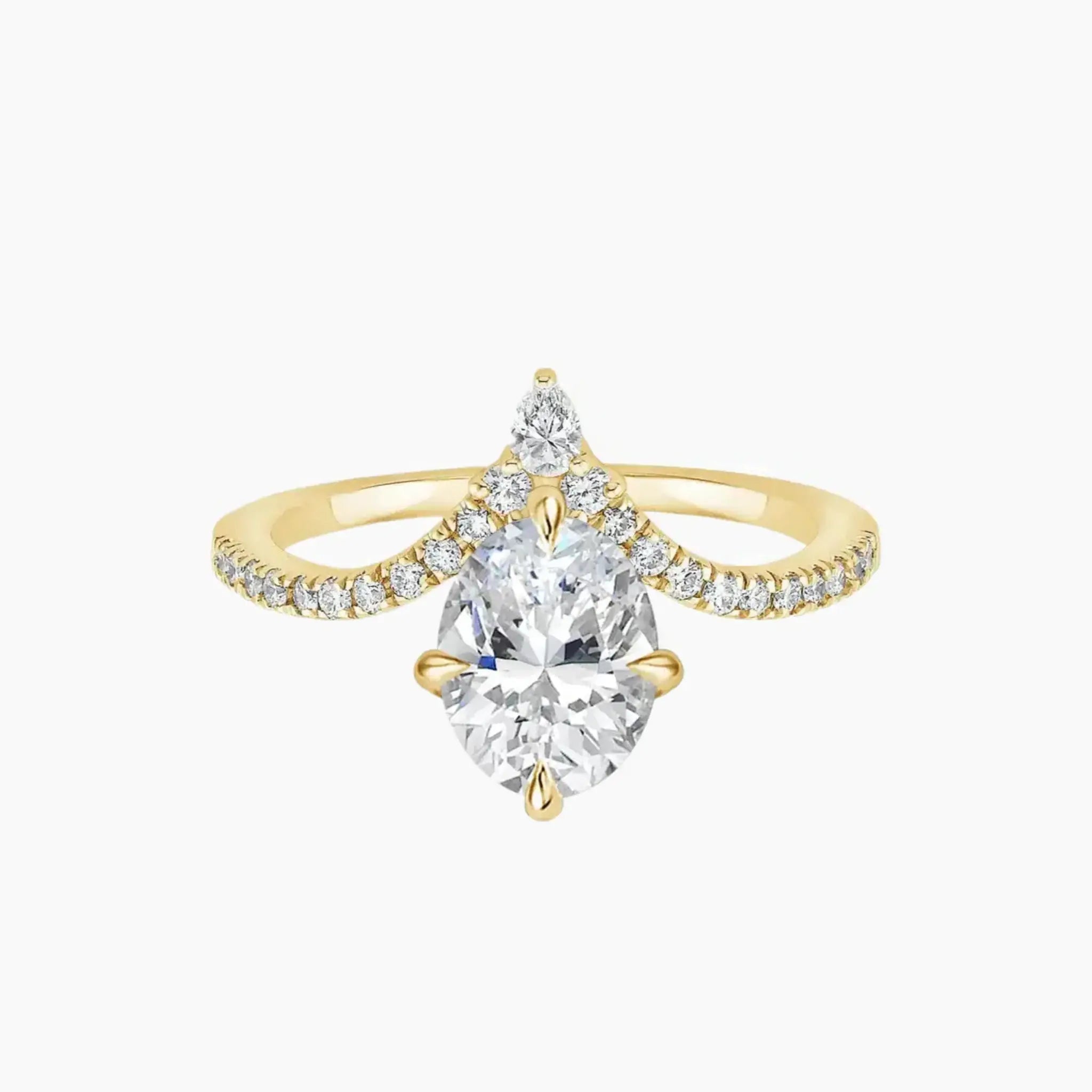OBSER366 - Esme Solitaire Oval engagement ring setting view 5