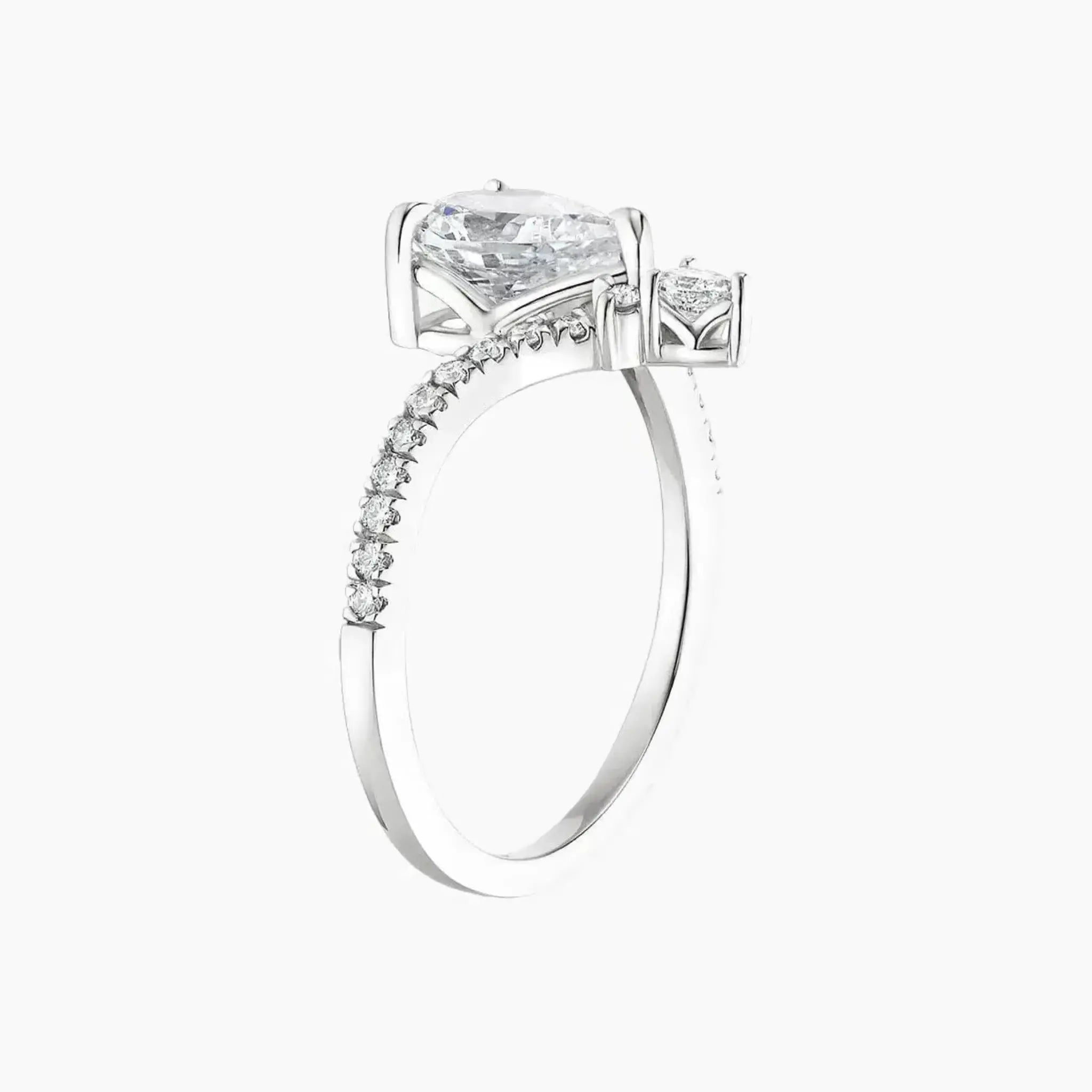 OBSER367 - Esme Solitaire Round engagement ring setting view 2