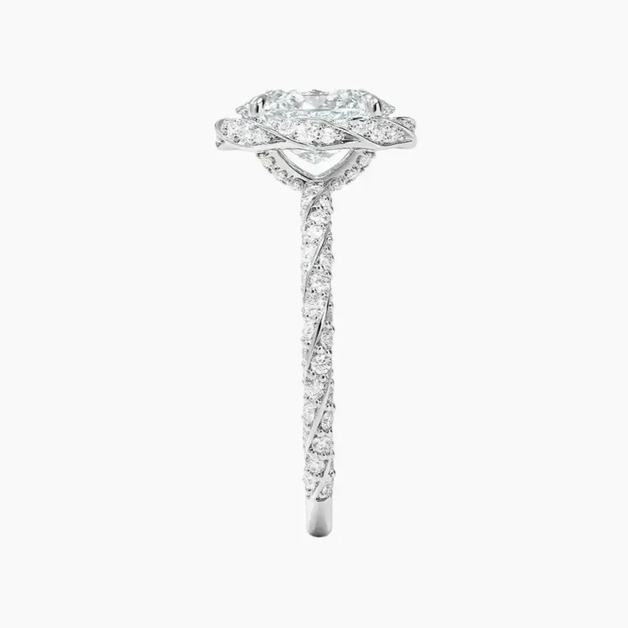 OBSER424 - Eliana Halo Oval engagement ring setting view 3