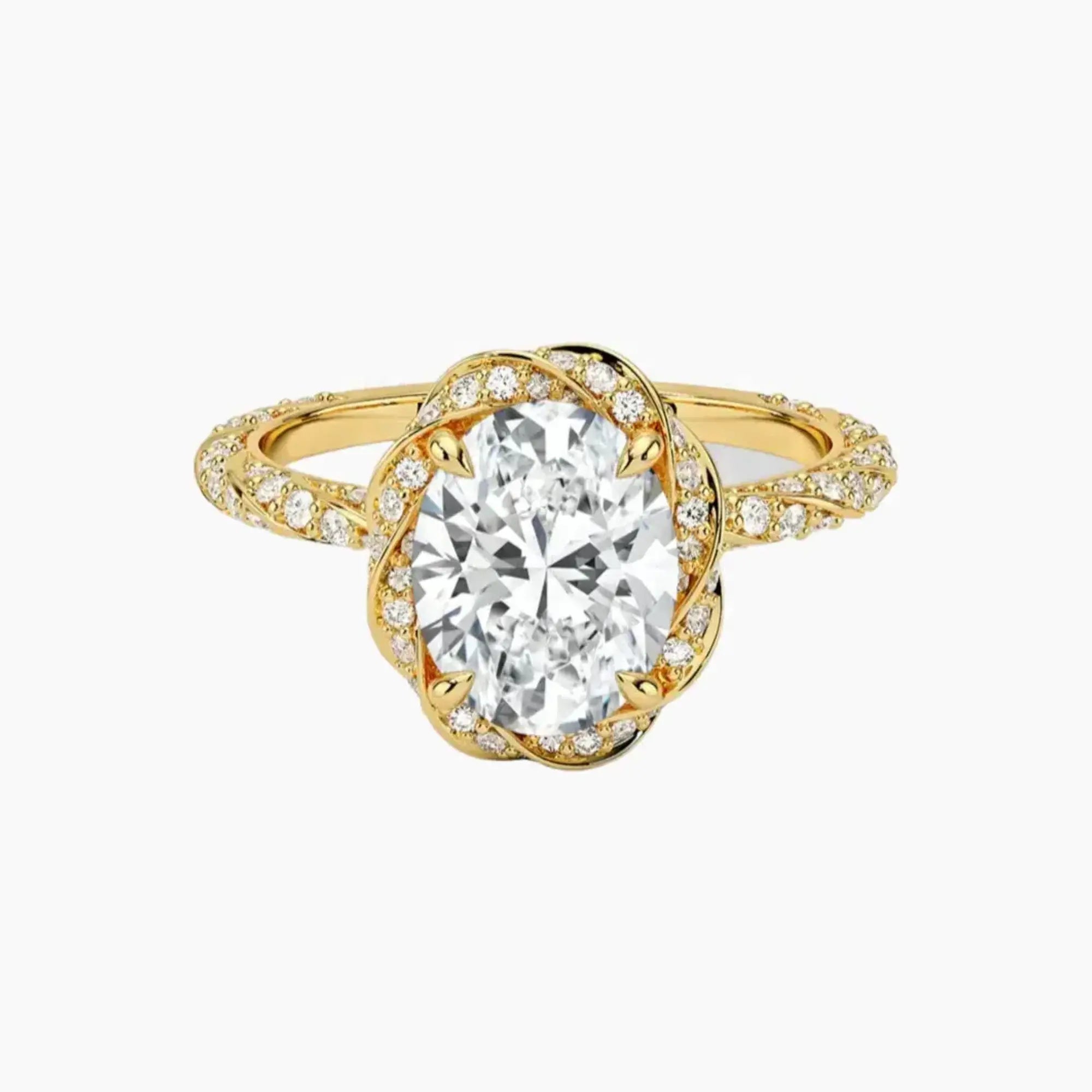 OBSER424 - Eliana Halo Oval engagement ring setting view 7